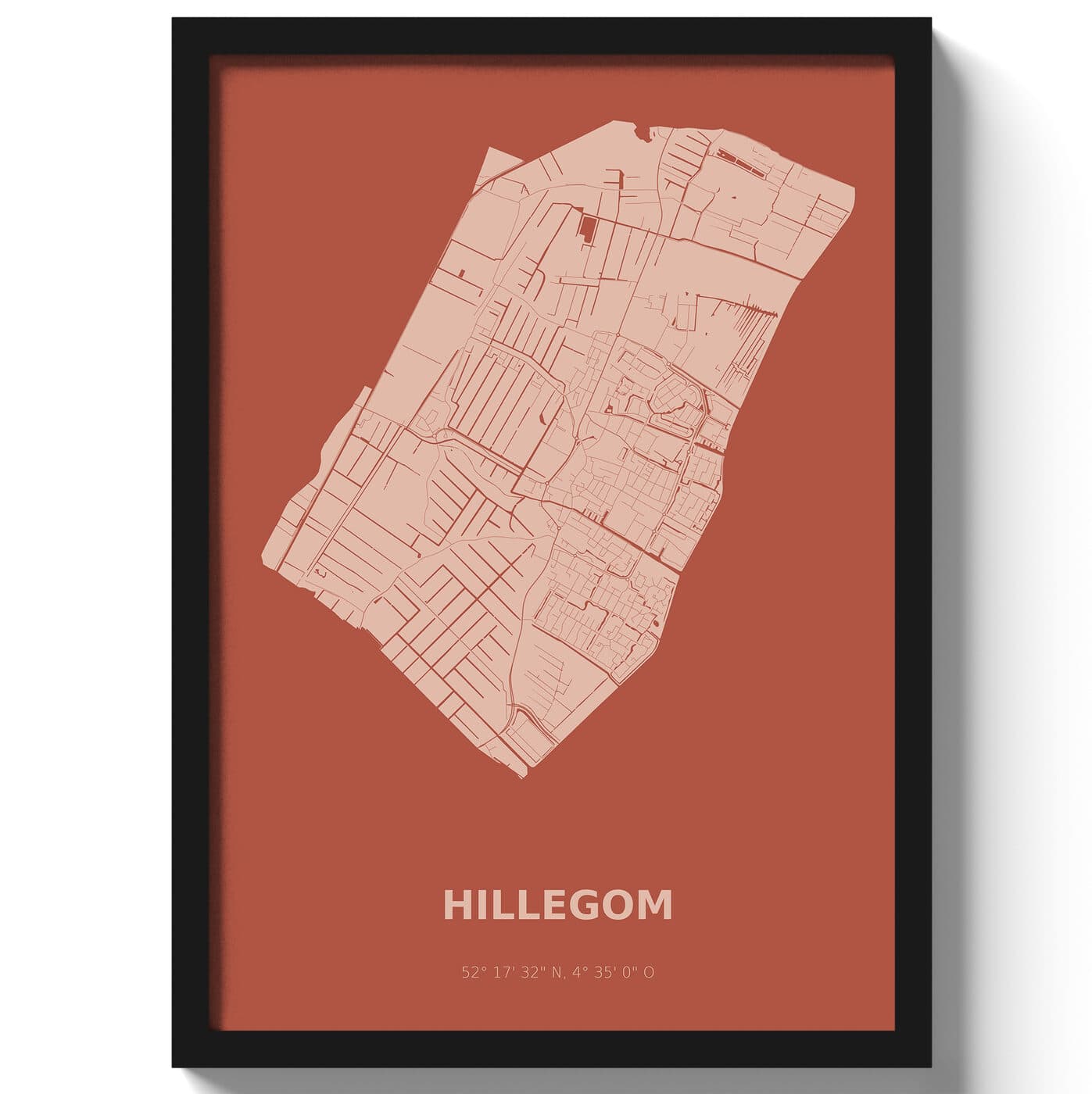 Poster Hillegom - Rood