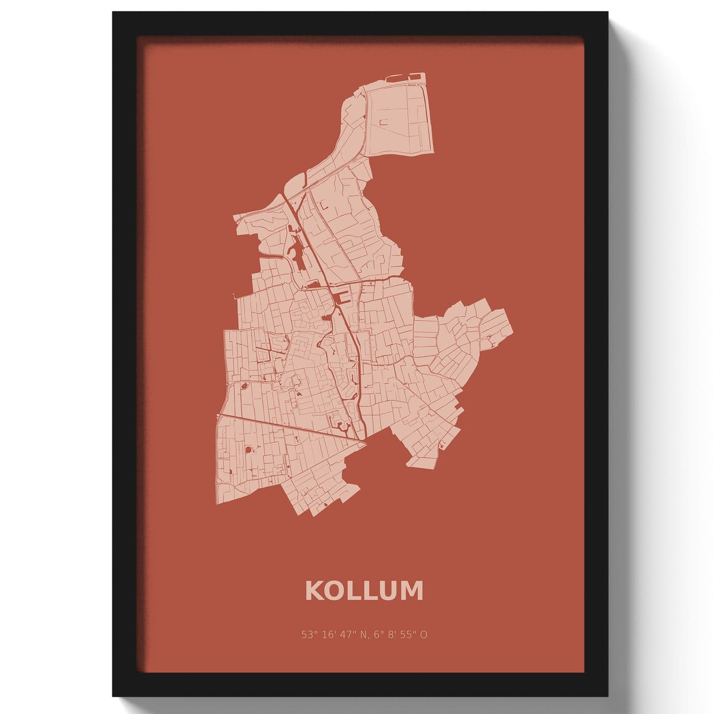 Poster Kollum - Rood