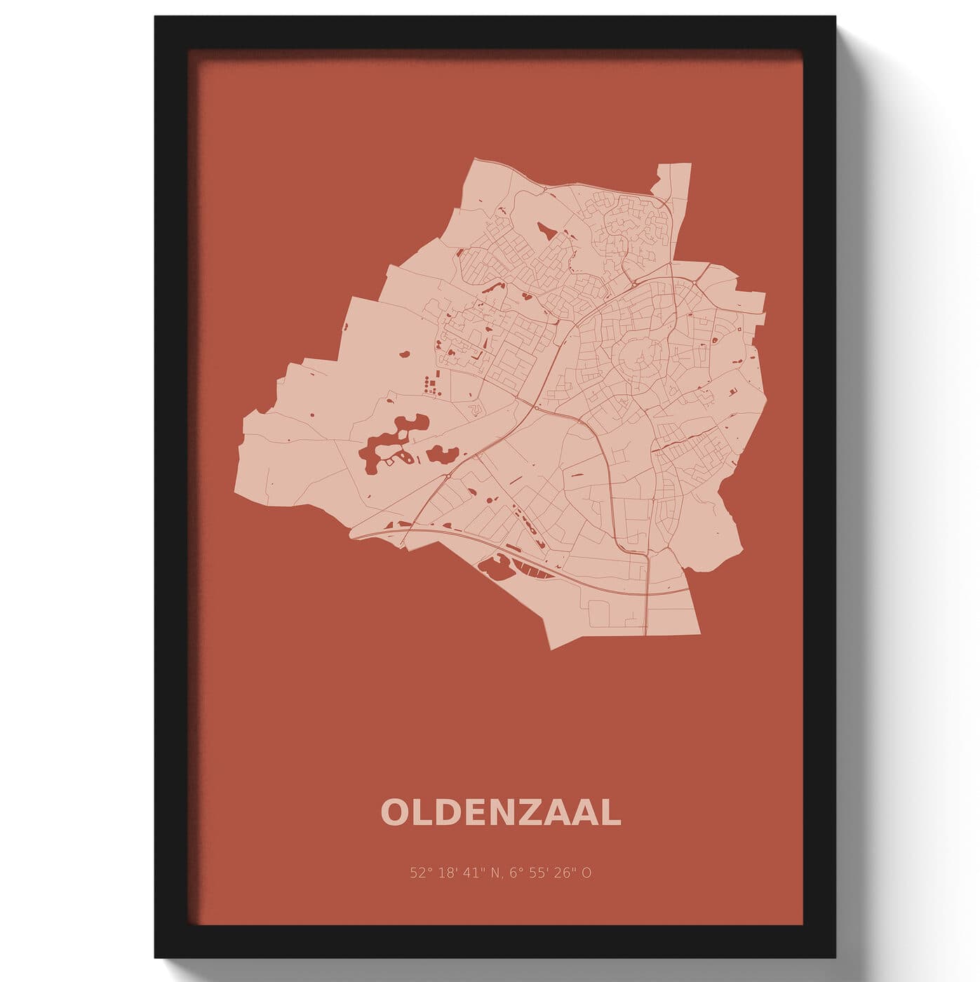 Poster Oldenzaal - Rood