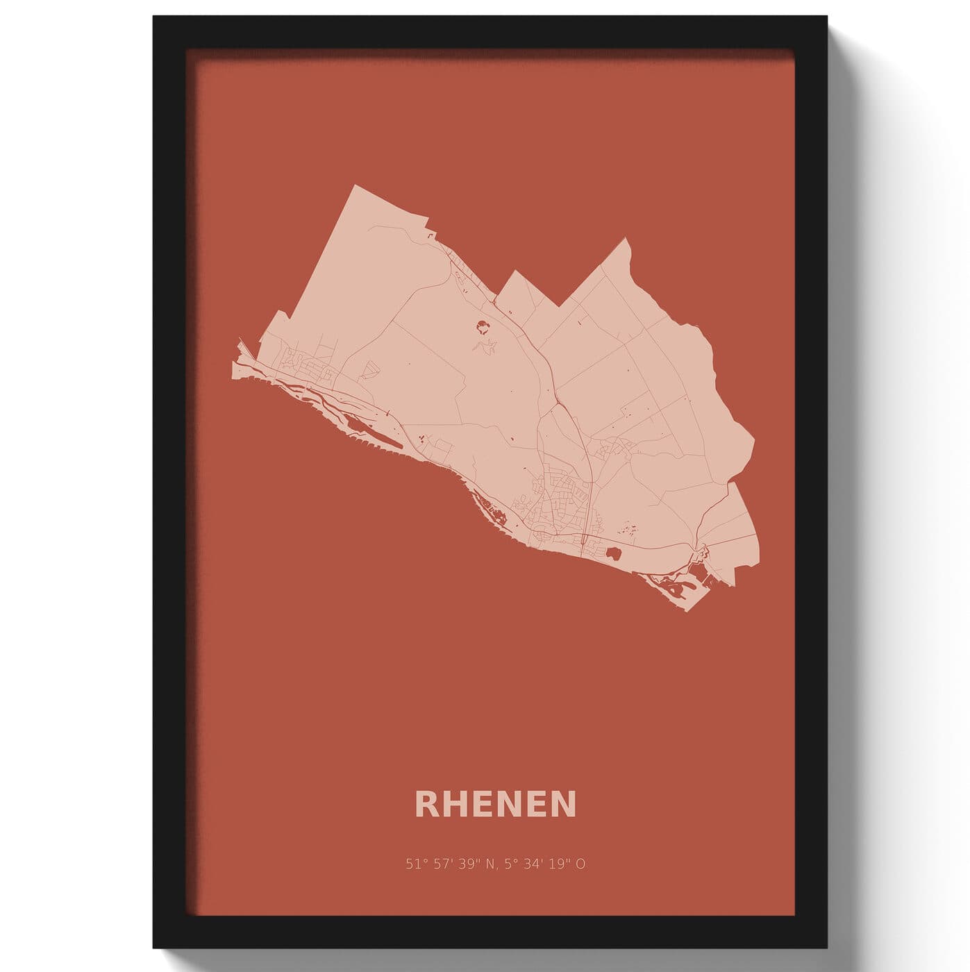 Poster Rhenen - Rood