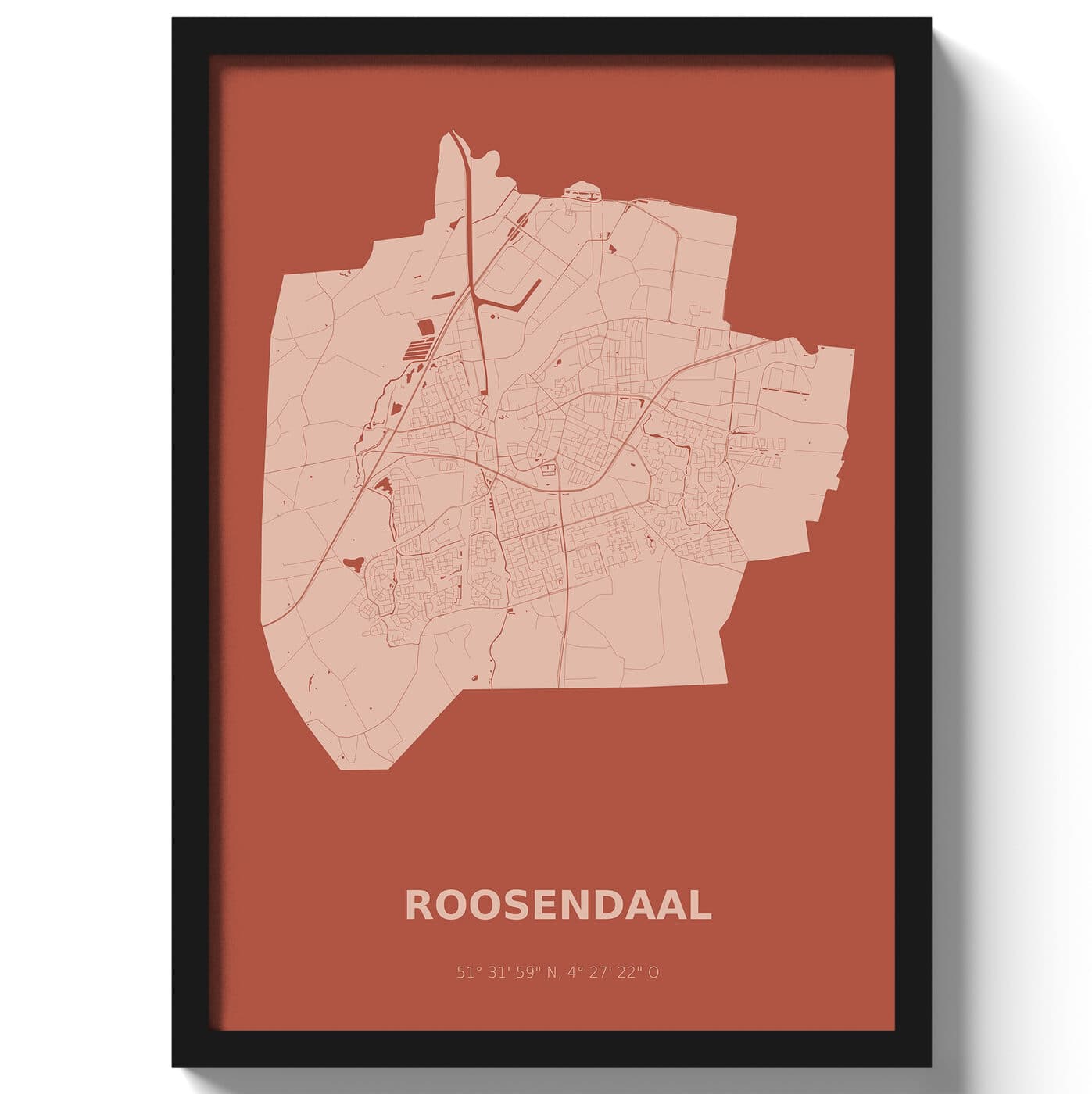 Poster Roosendaal - Rood