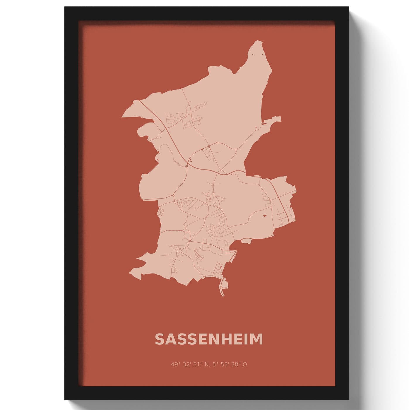 Poster Sassenheim - Rood