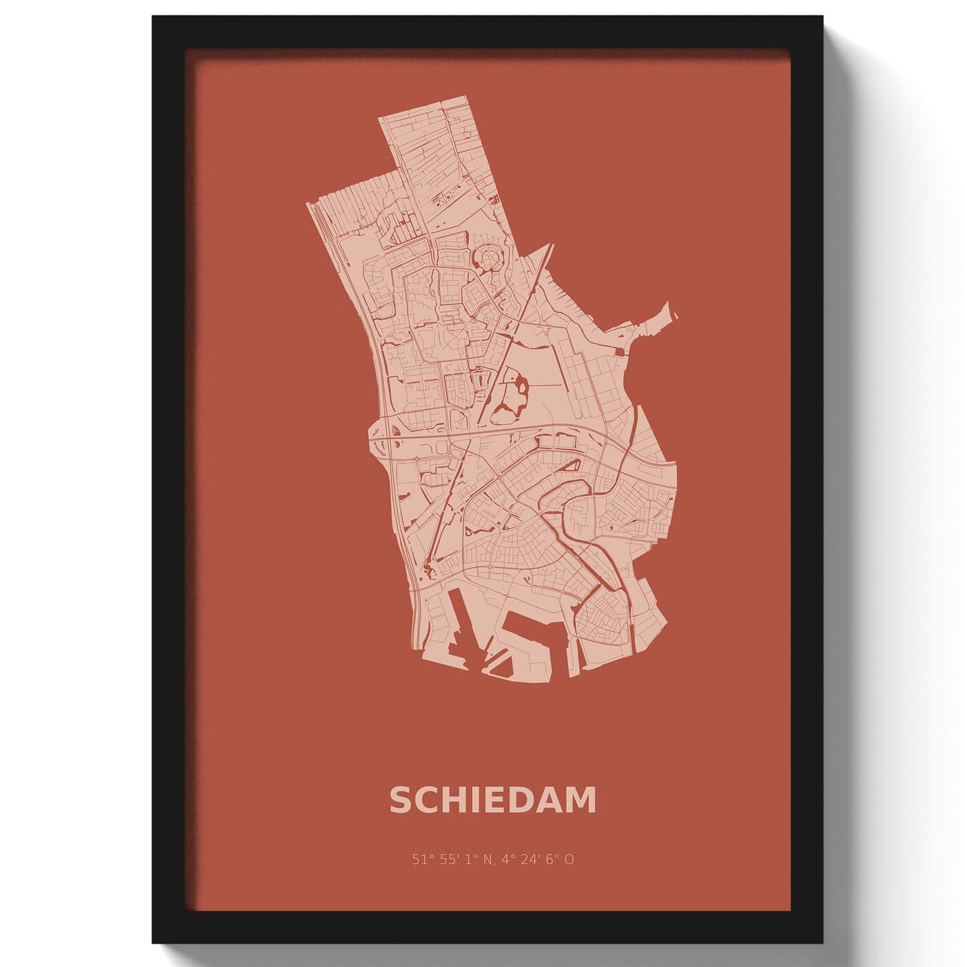 Poster Schiedam - Rood