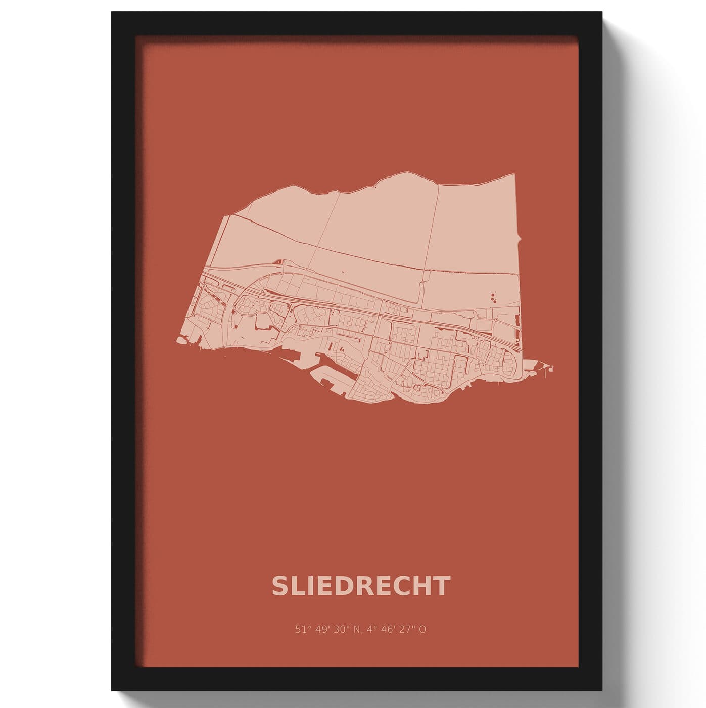 Poster Sliedrecht - Rood