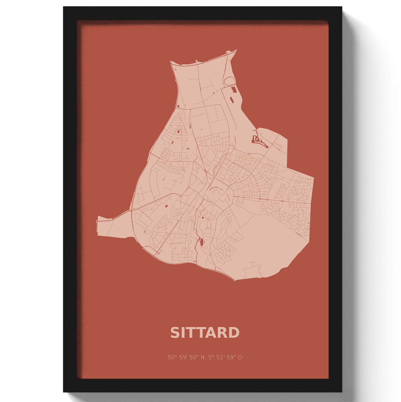 Poster Sittard - Rood