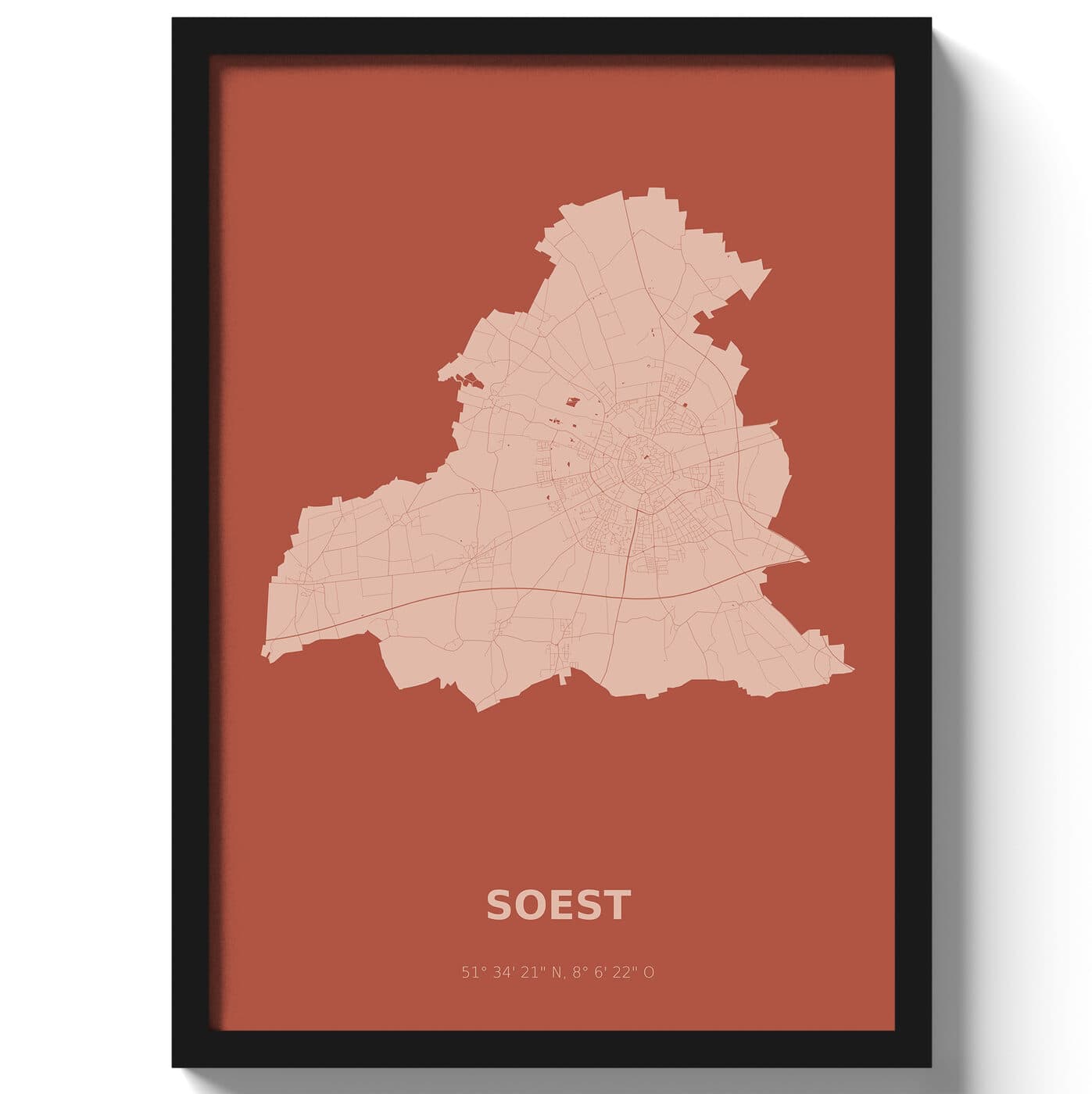 Poster Soest - Rood