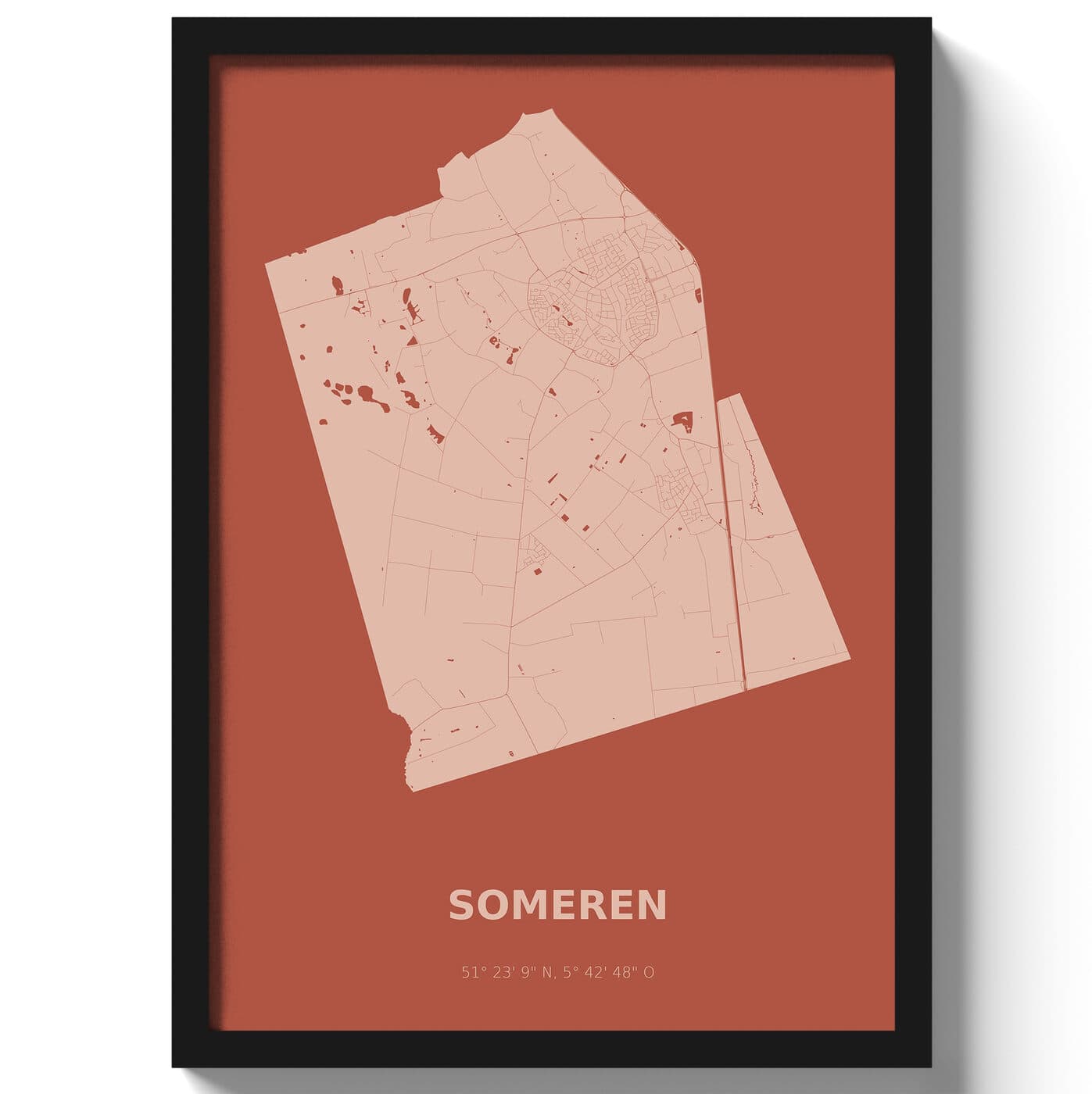 Poster Someren - Rood