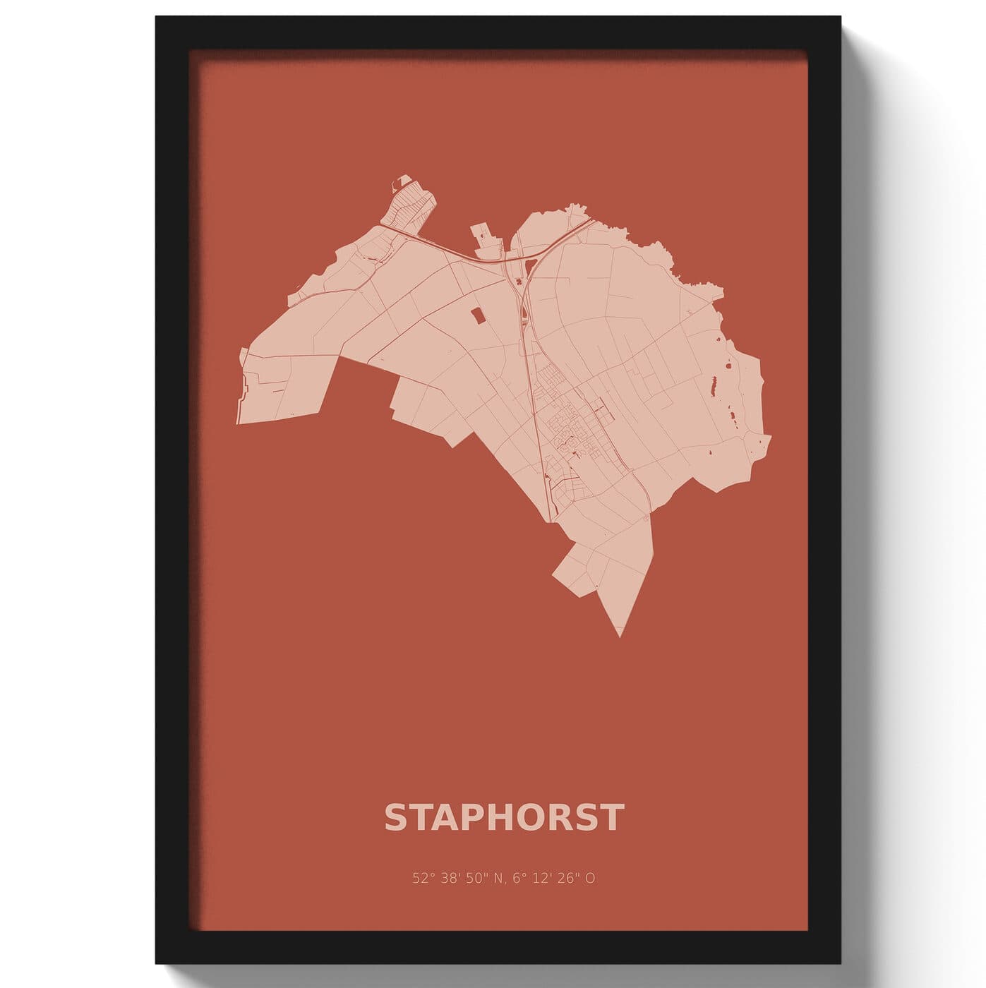 Poster Staphorst - Rood