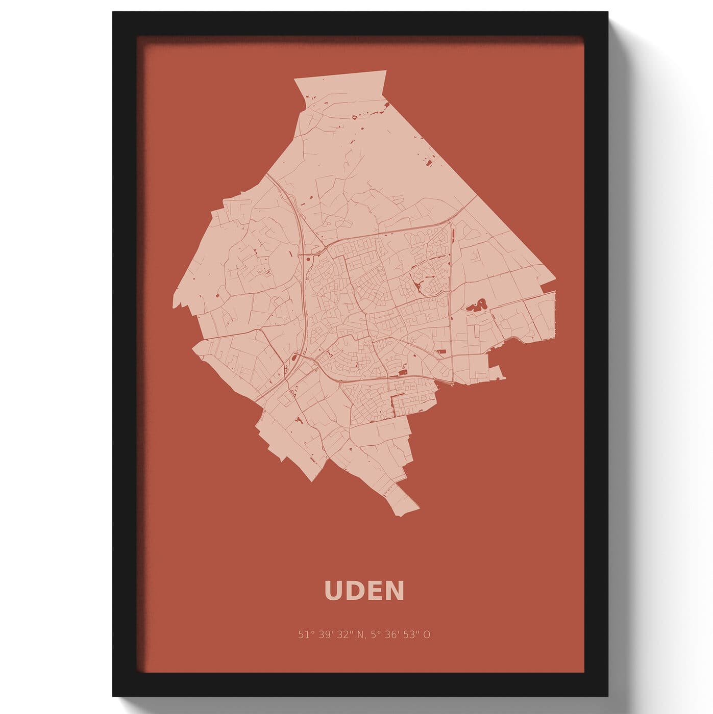 Poster Uden - Rood