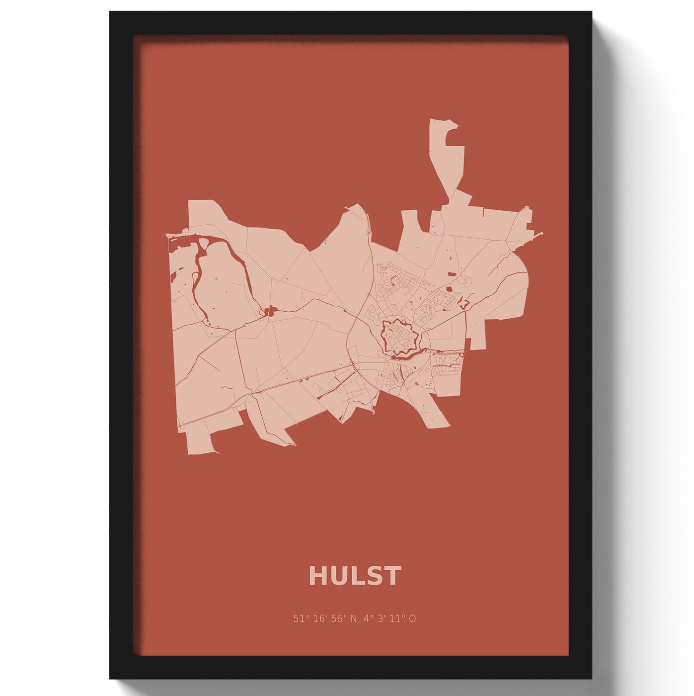 Poster Hulst - Rood