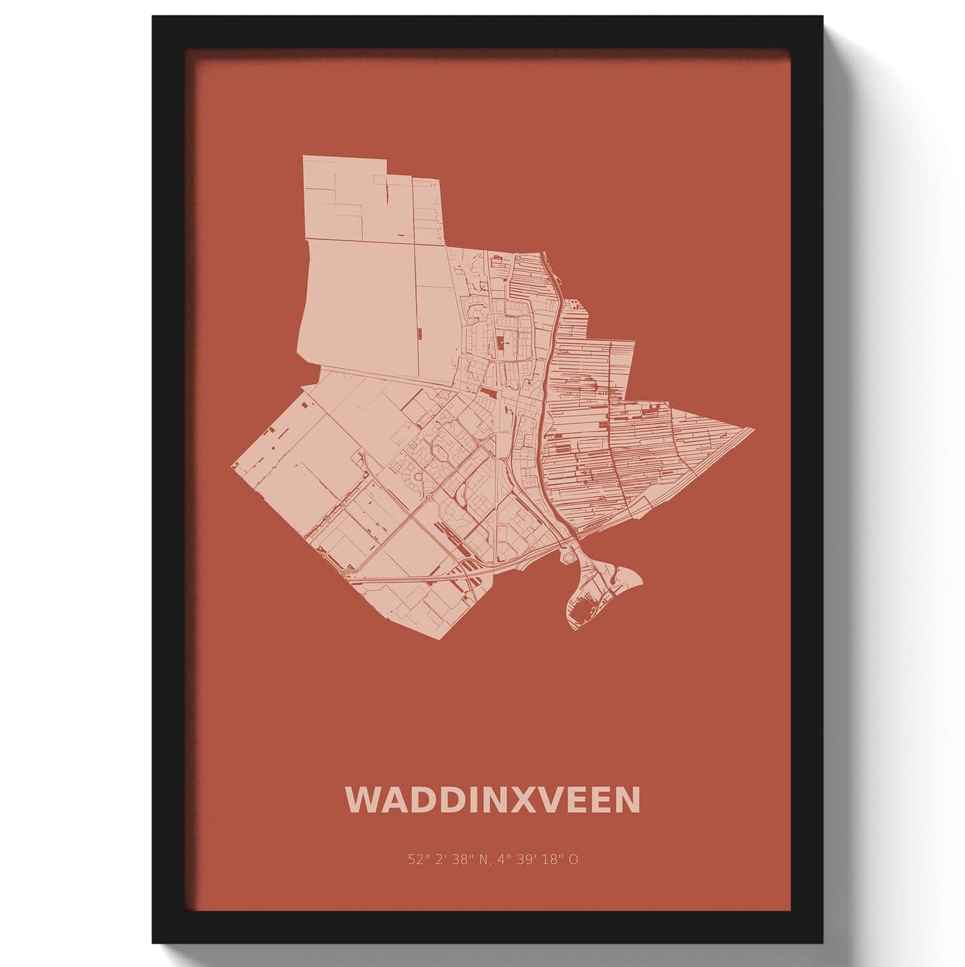 Poster Waddinxveen - Rood