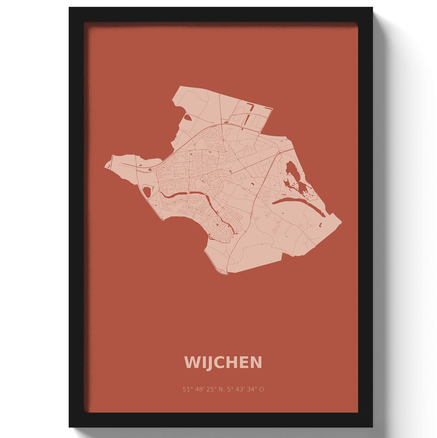 Poster Wijchen - Rood