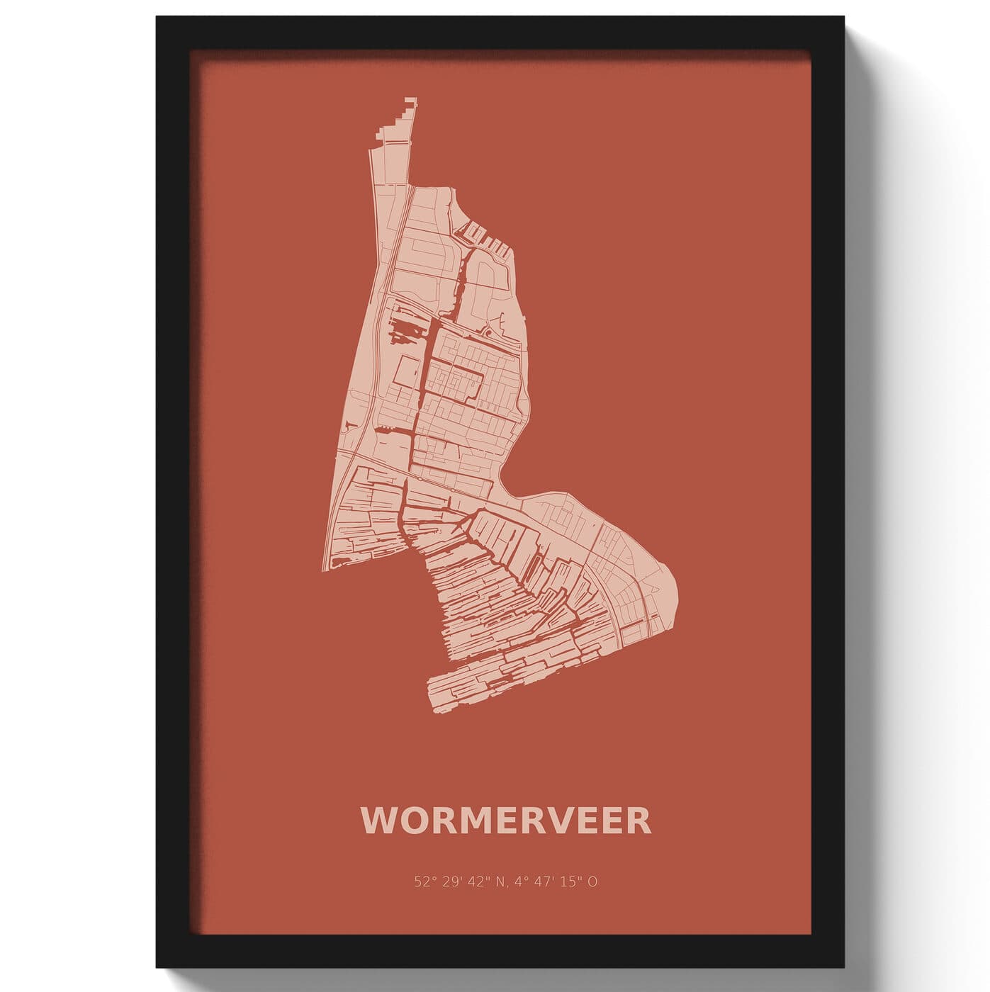 Poster Wormerveer - Rood