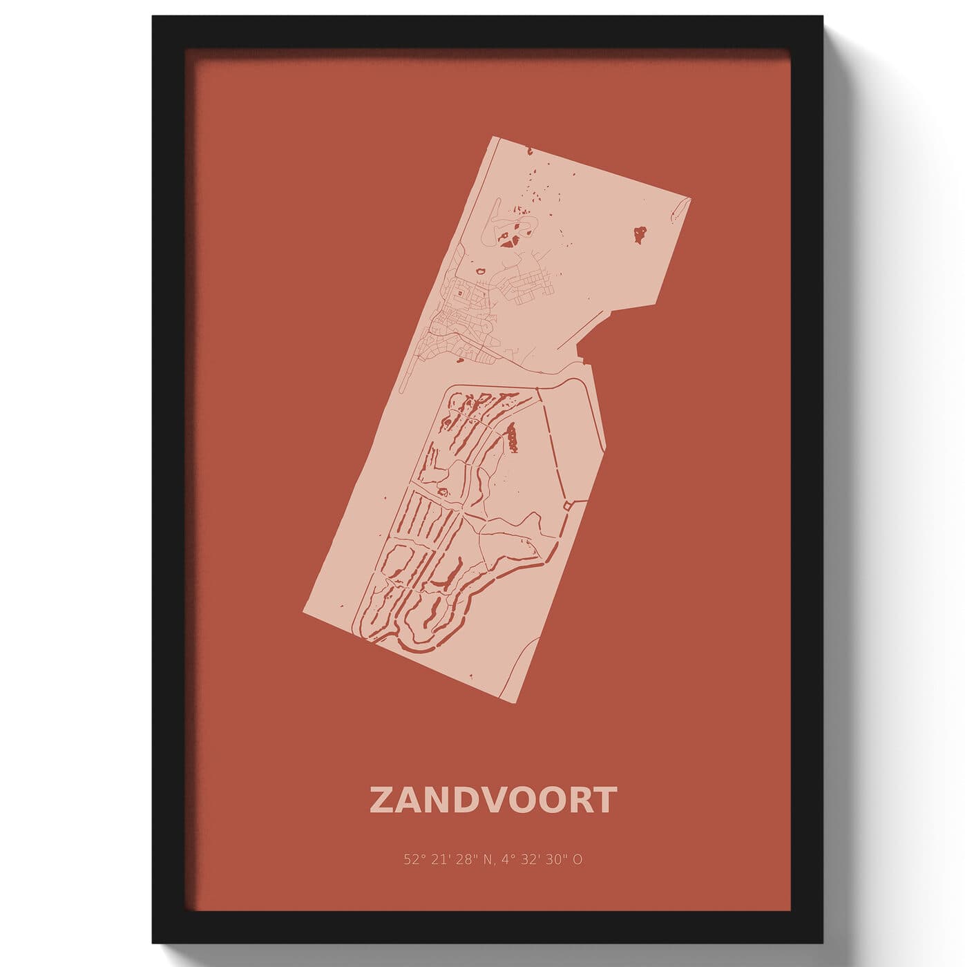 Poster Zandvoort - Rood