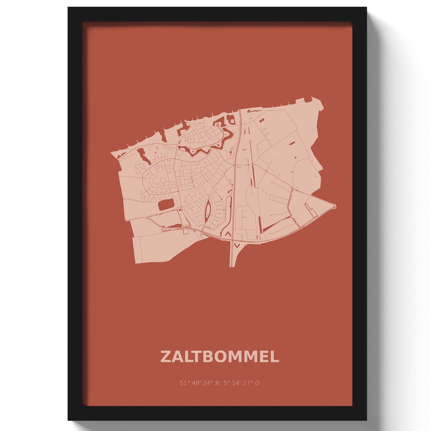 Poster Zaltbommel - Rood