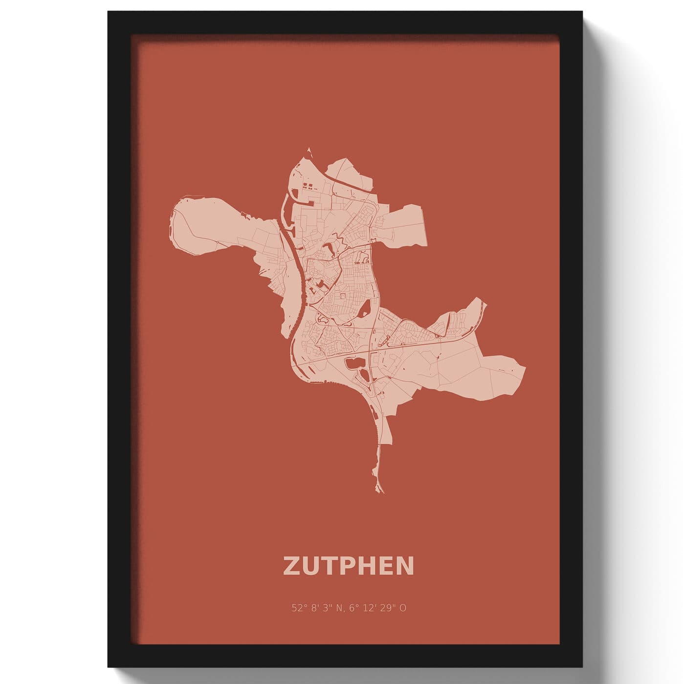 Poster Zutphen - Rood
