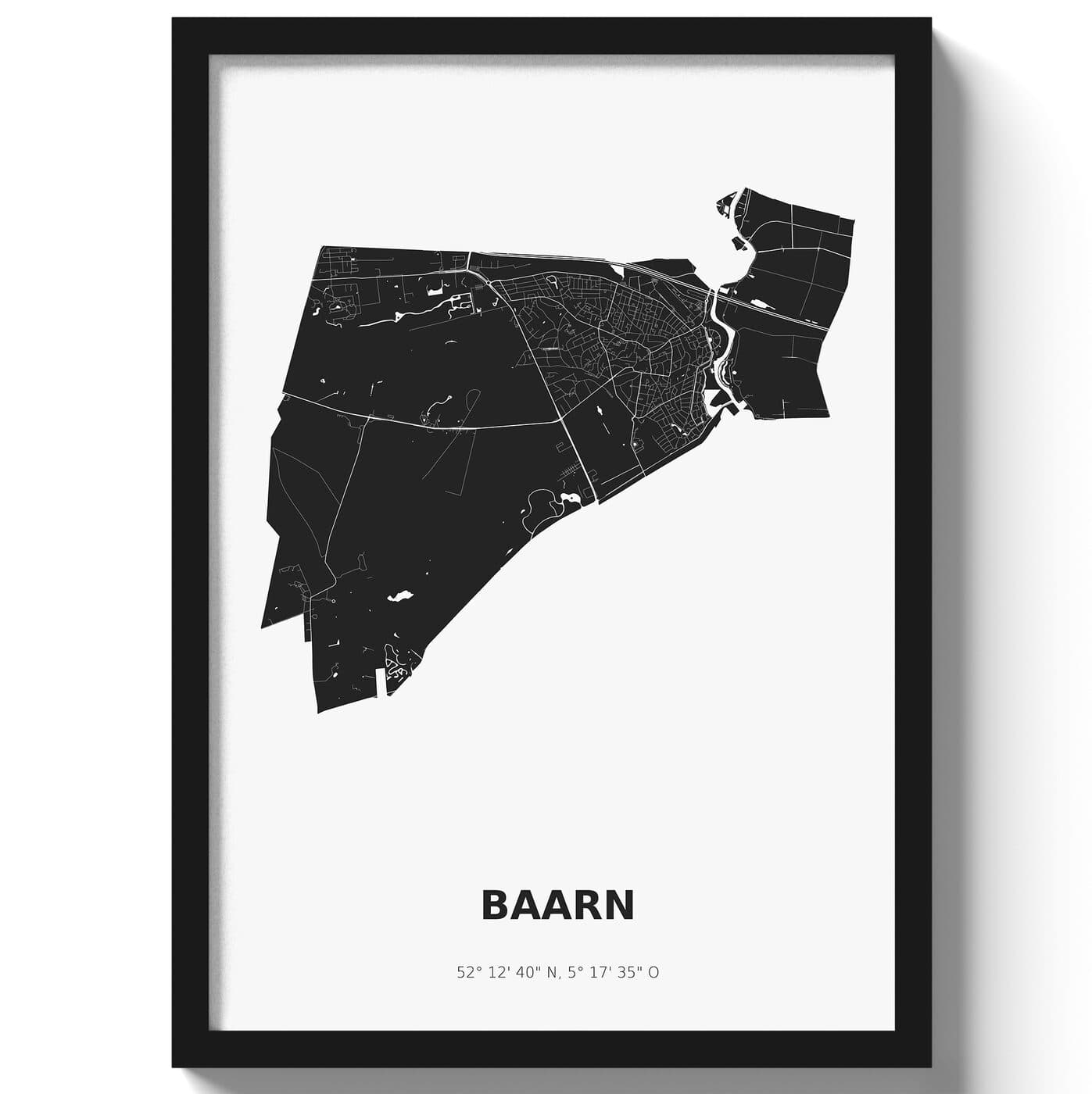 Poster Baarn - Zwart/Wit