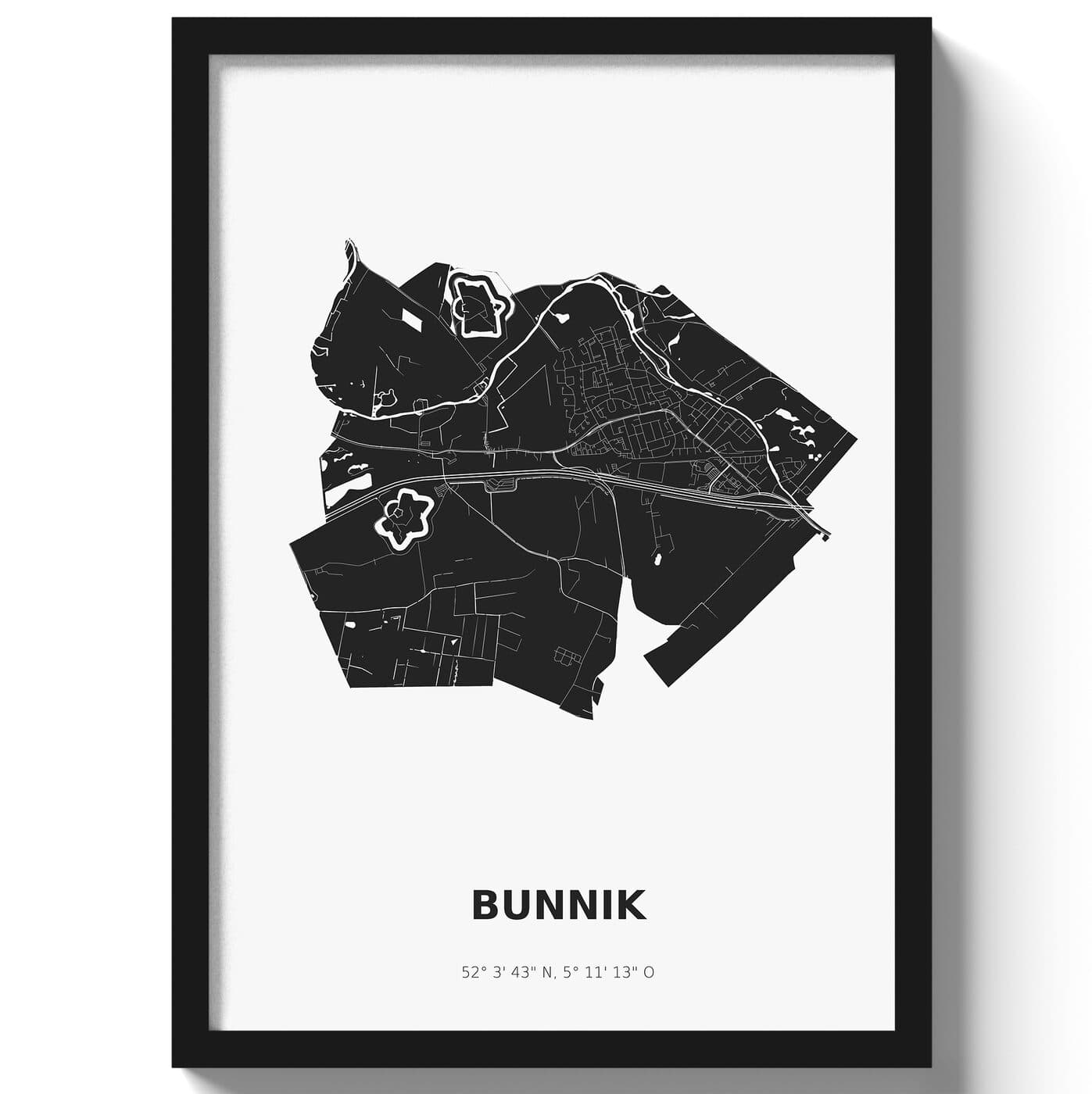Poster Bunnik - Zwart/Wit