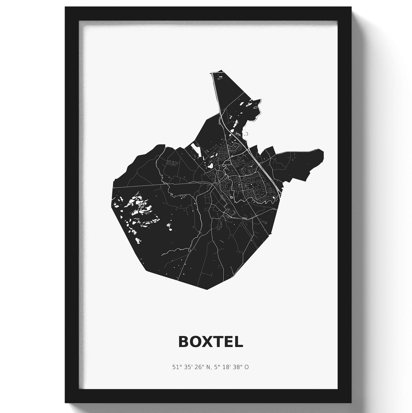 Poster Boxtel - Zwart/Wit