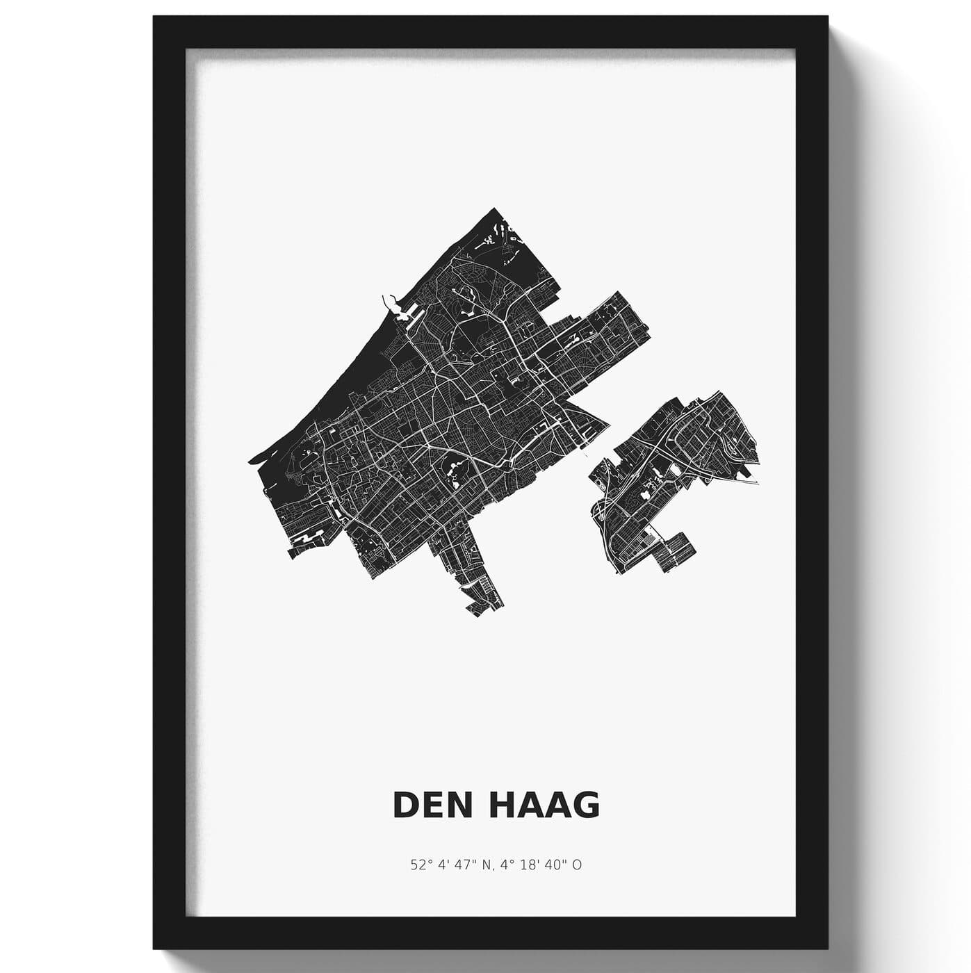 Poster Den haag - Zwart/Wit