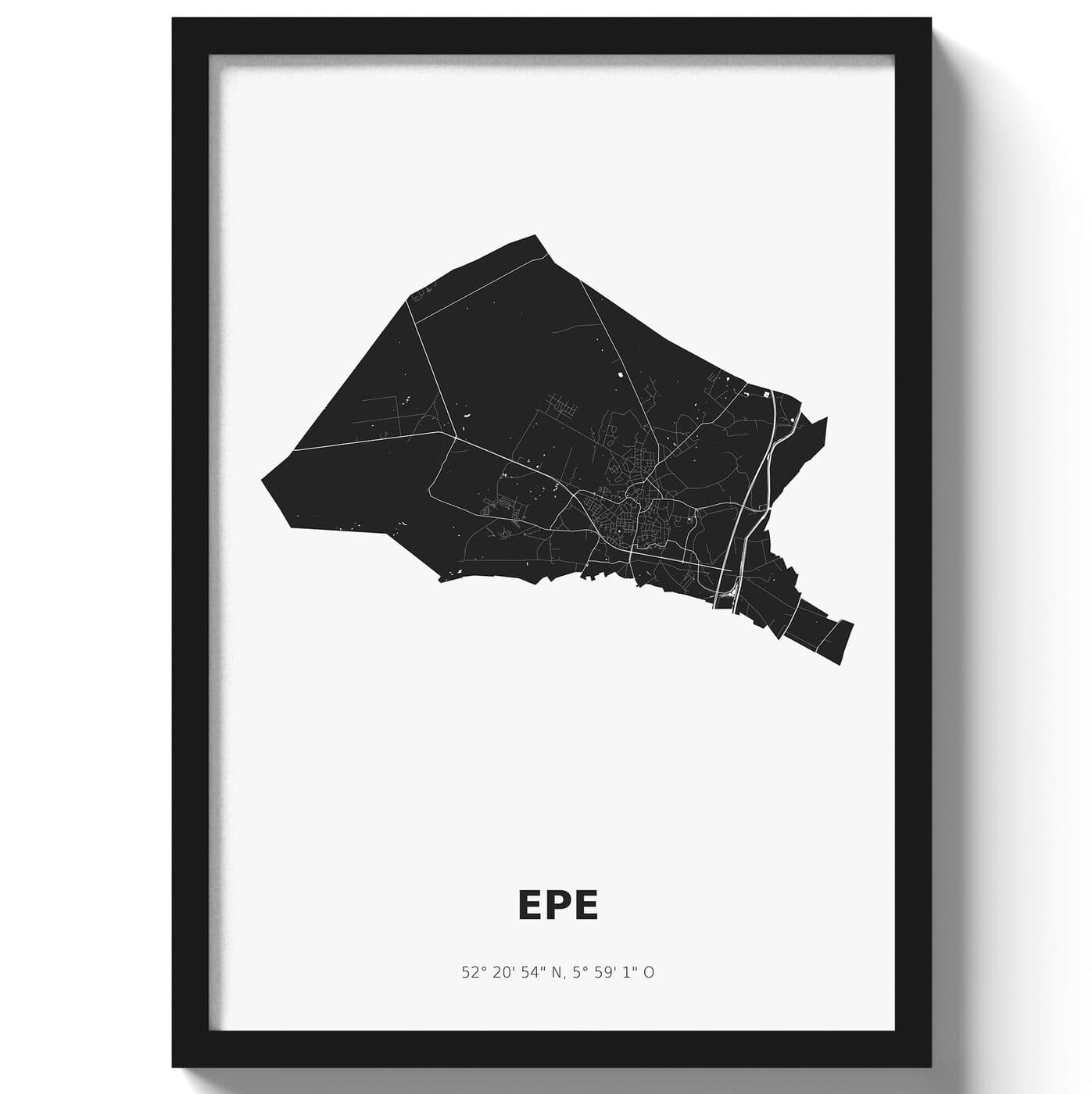 Poster Epe - Zwart/Wit