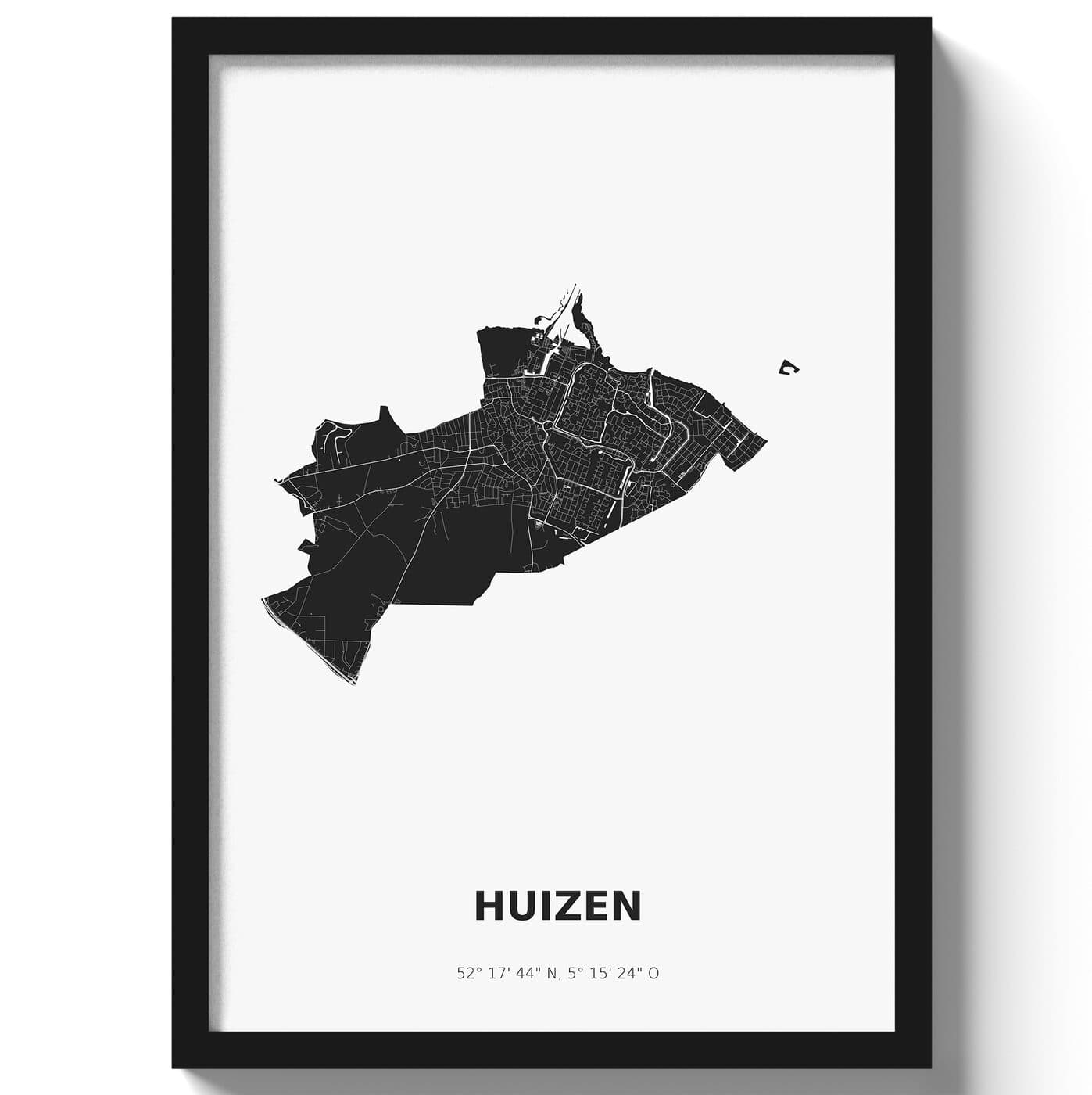 Poster Huizen - Zwart/Wit