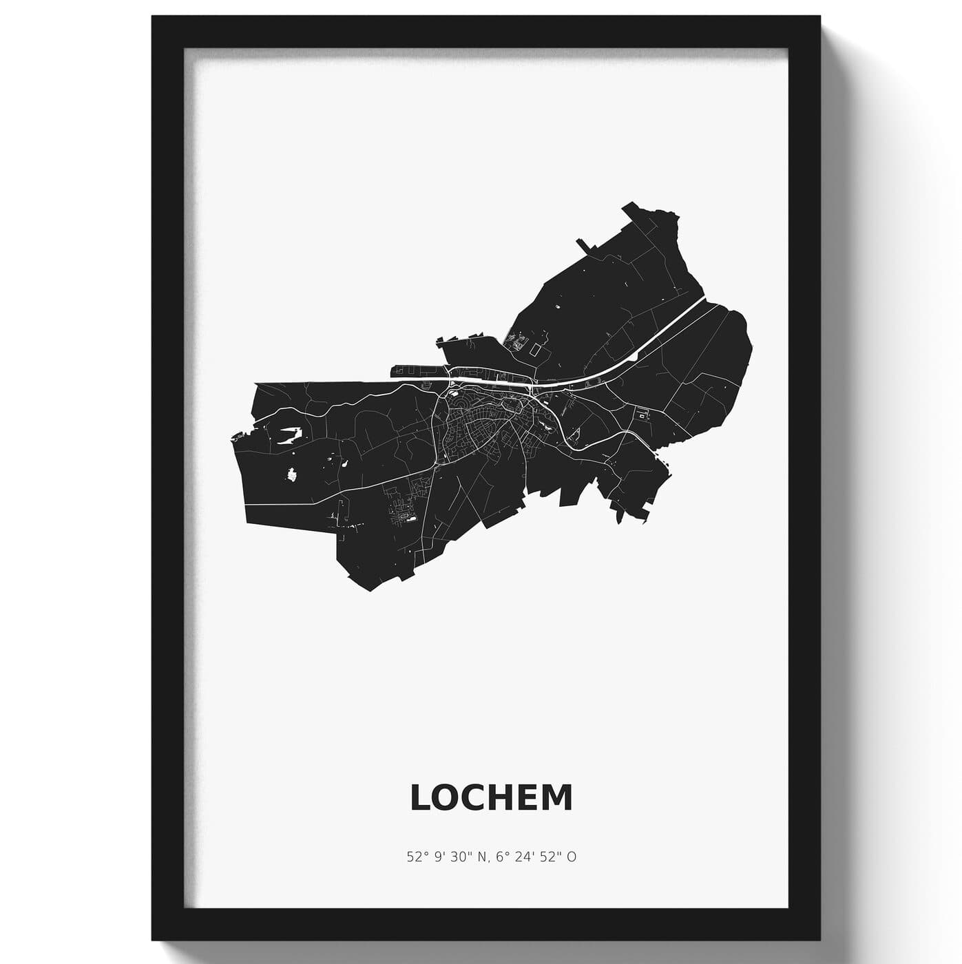 Poster Lochem - Zwart/Wit