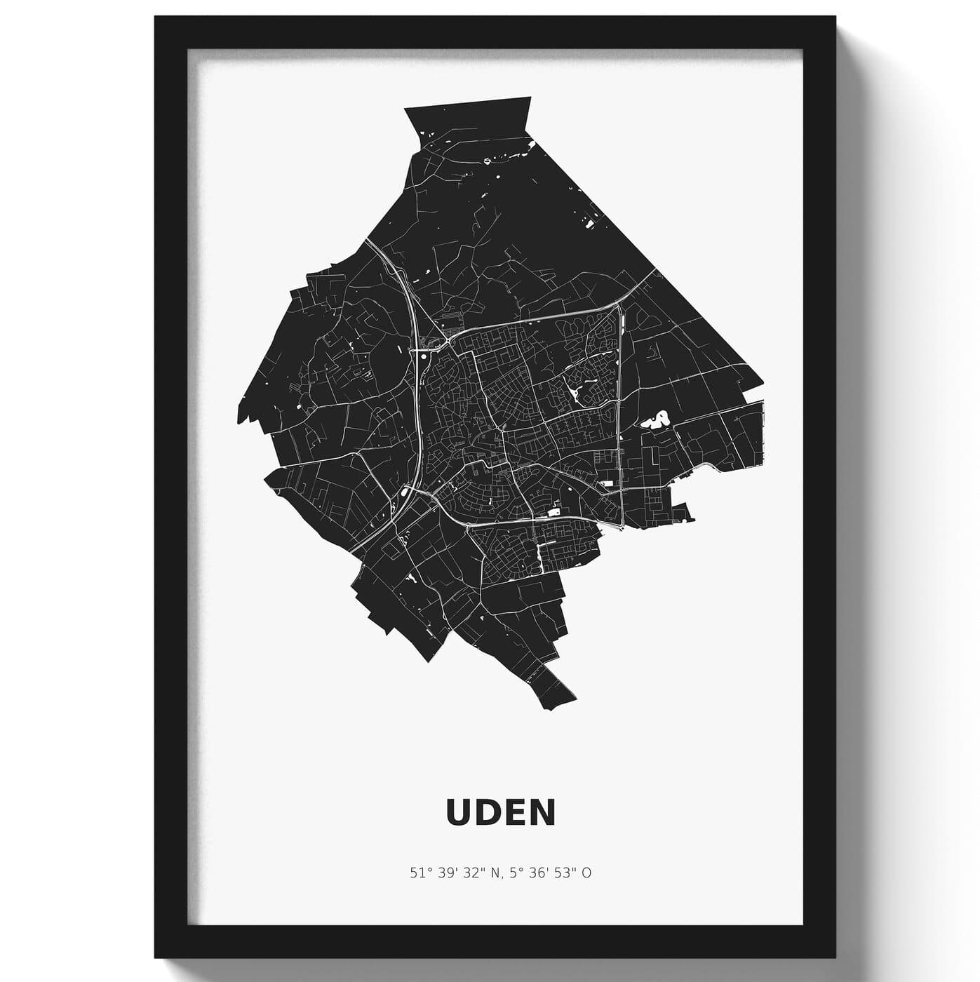 Poster Uden - Zwart/Wit