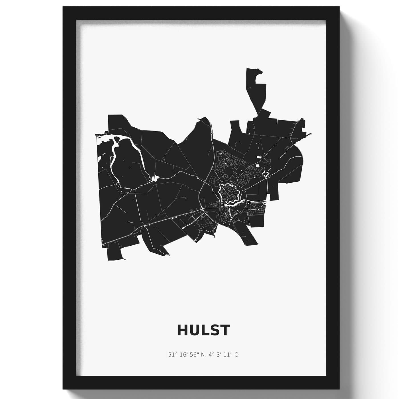 Poster Hulst - Zwart/Wit