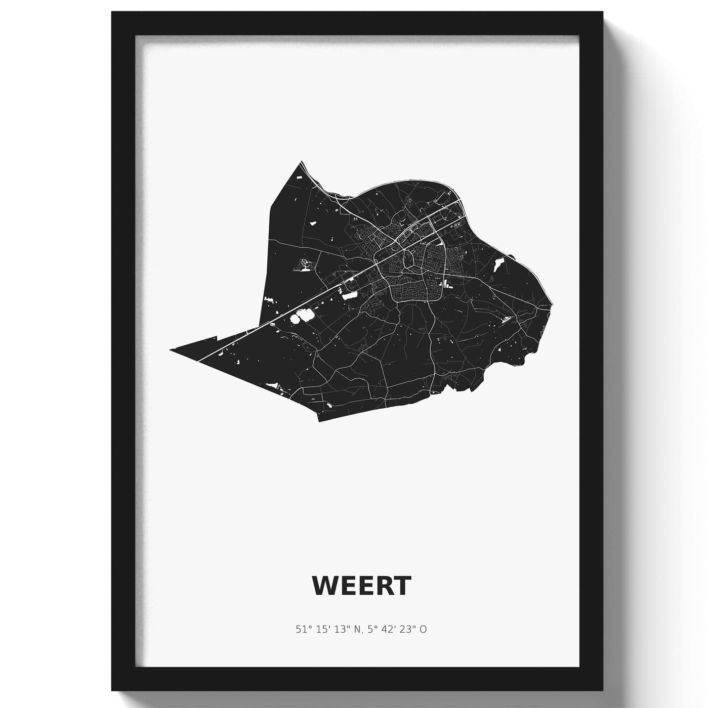 Poster Weert - Zwart/Wit