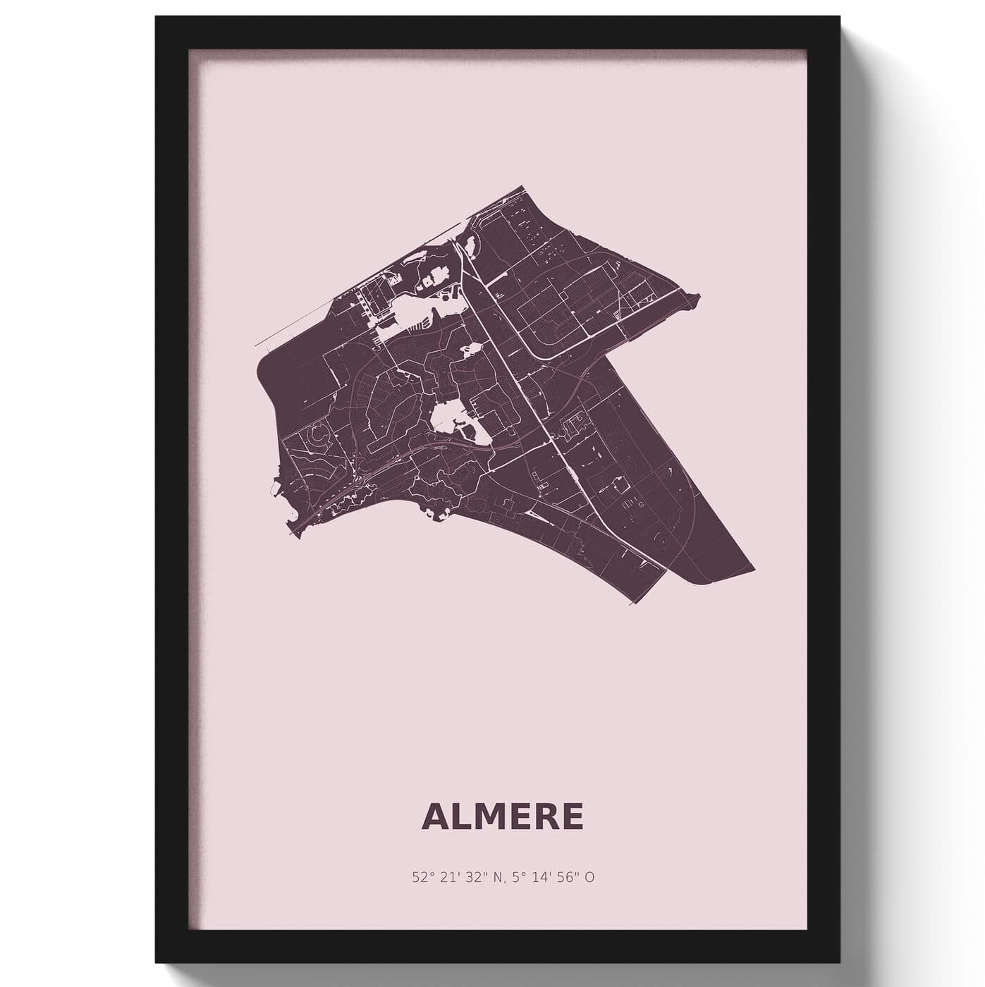 Poster Almere - Paars