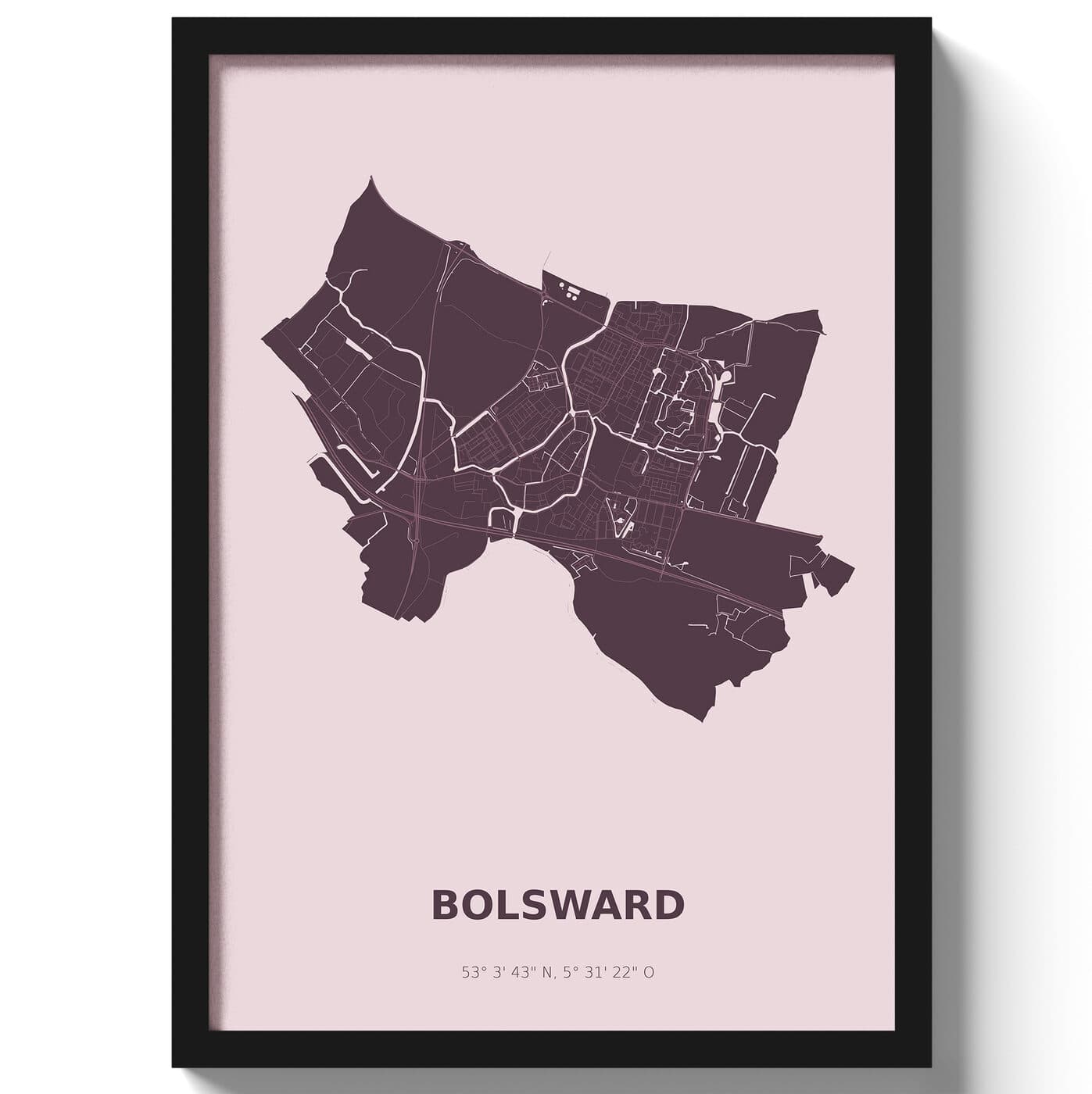 Poster Bolsward - Paars