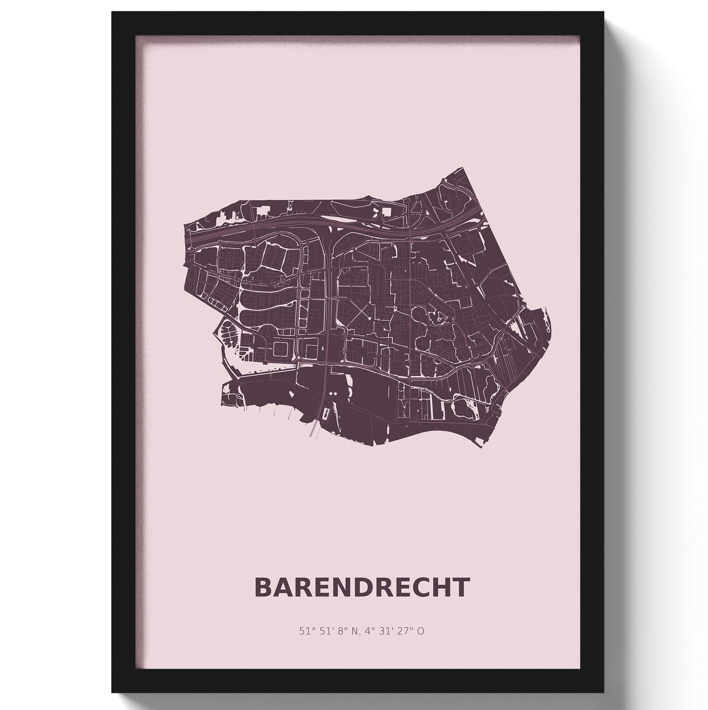 Poster Barendrecht - Paars