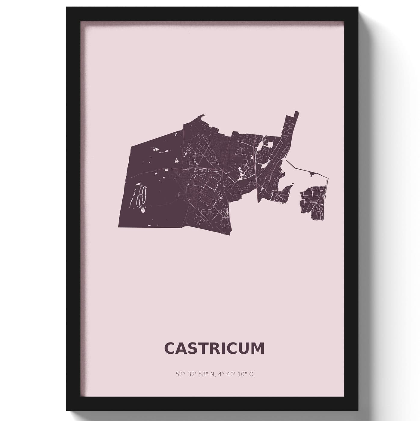 Poster Castricum - Paars