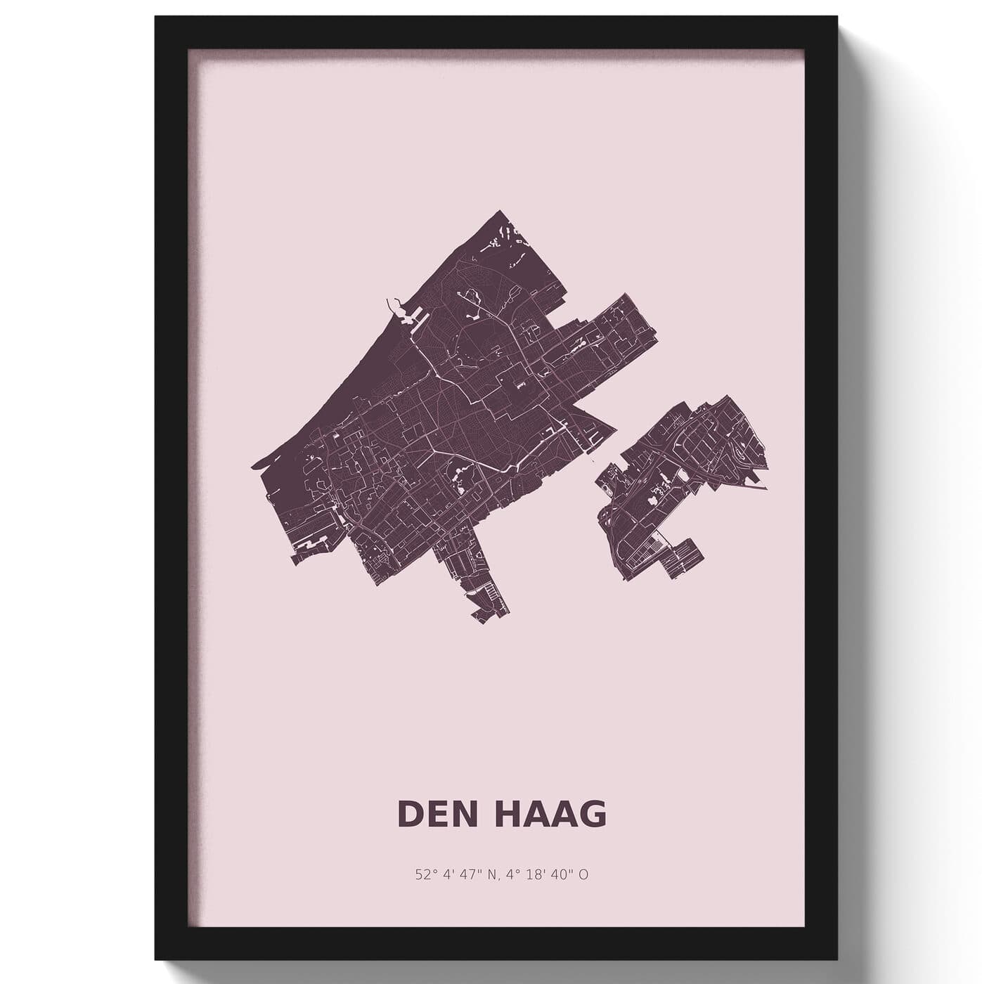 Poster Den haag - Paars