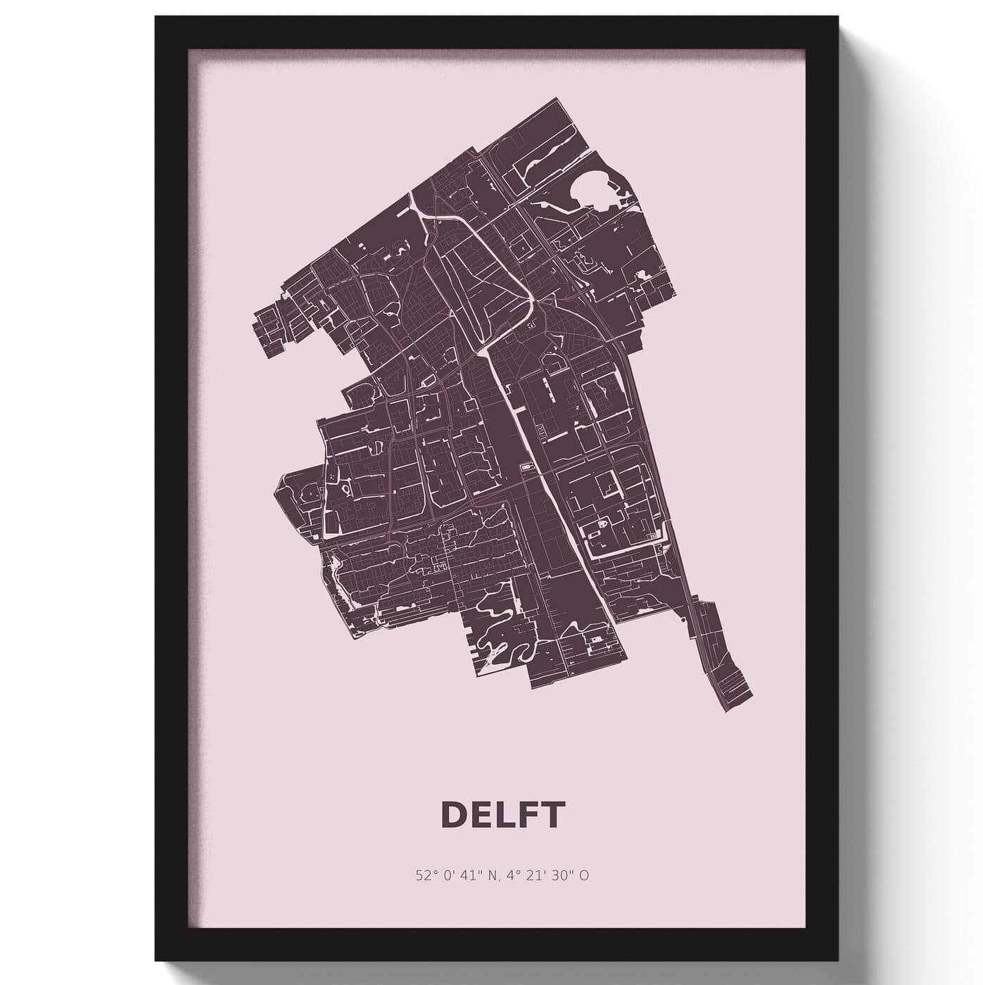 Poster Delft - Paars