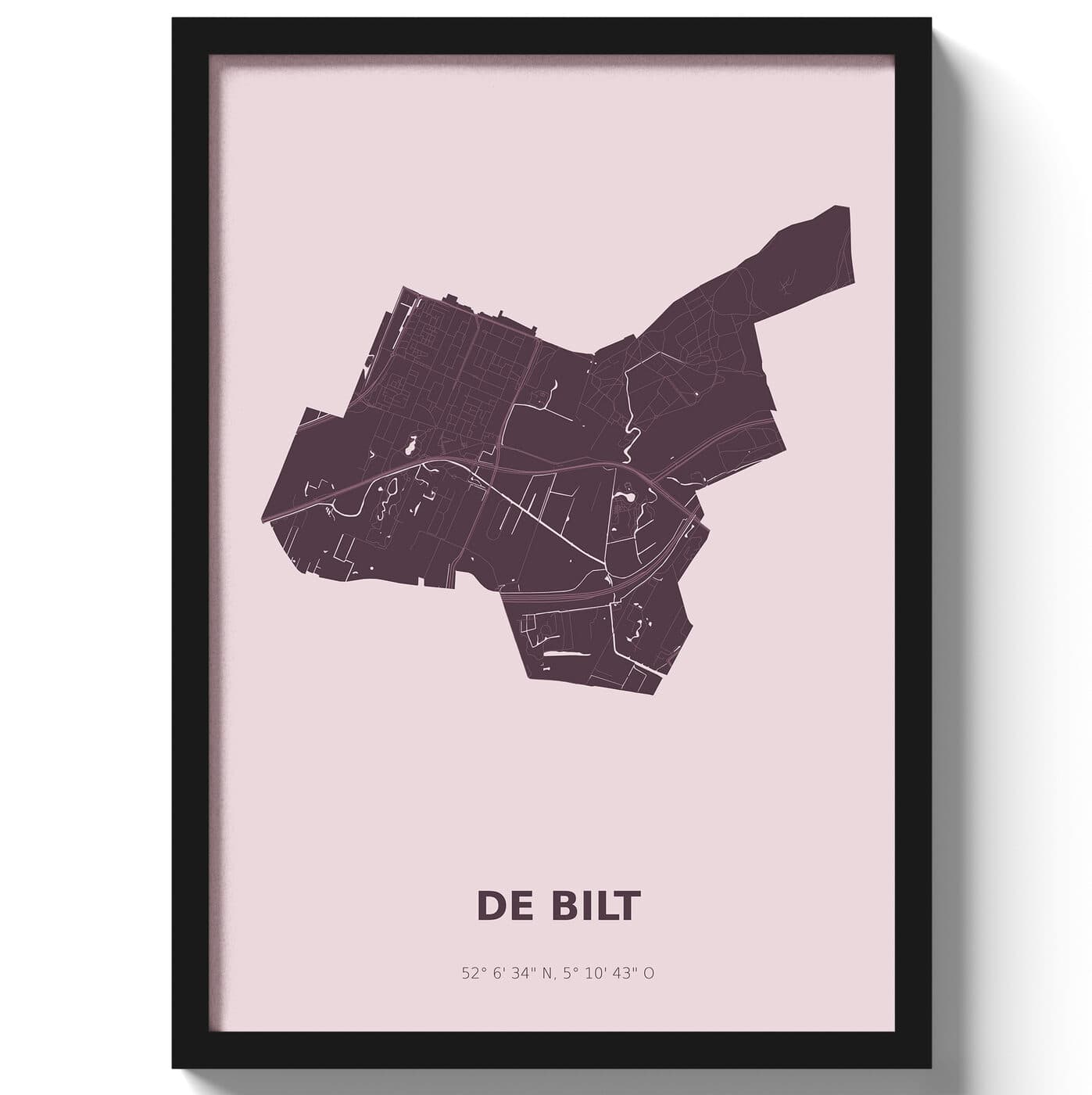 Poster De Bilt - Paars