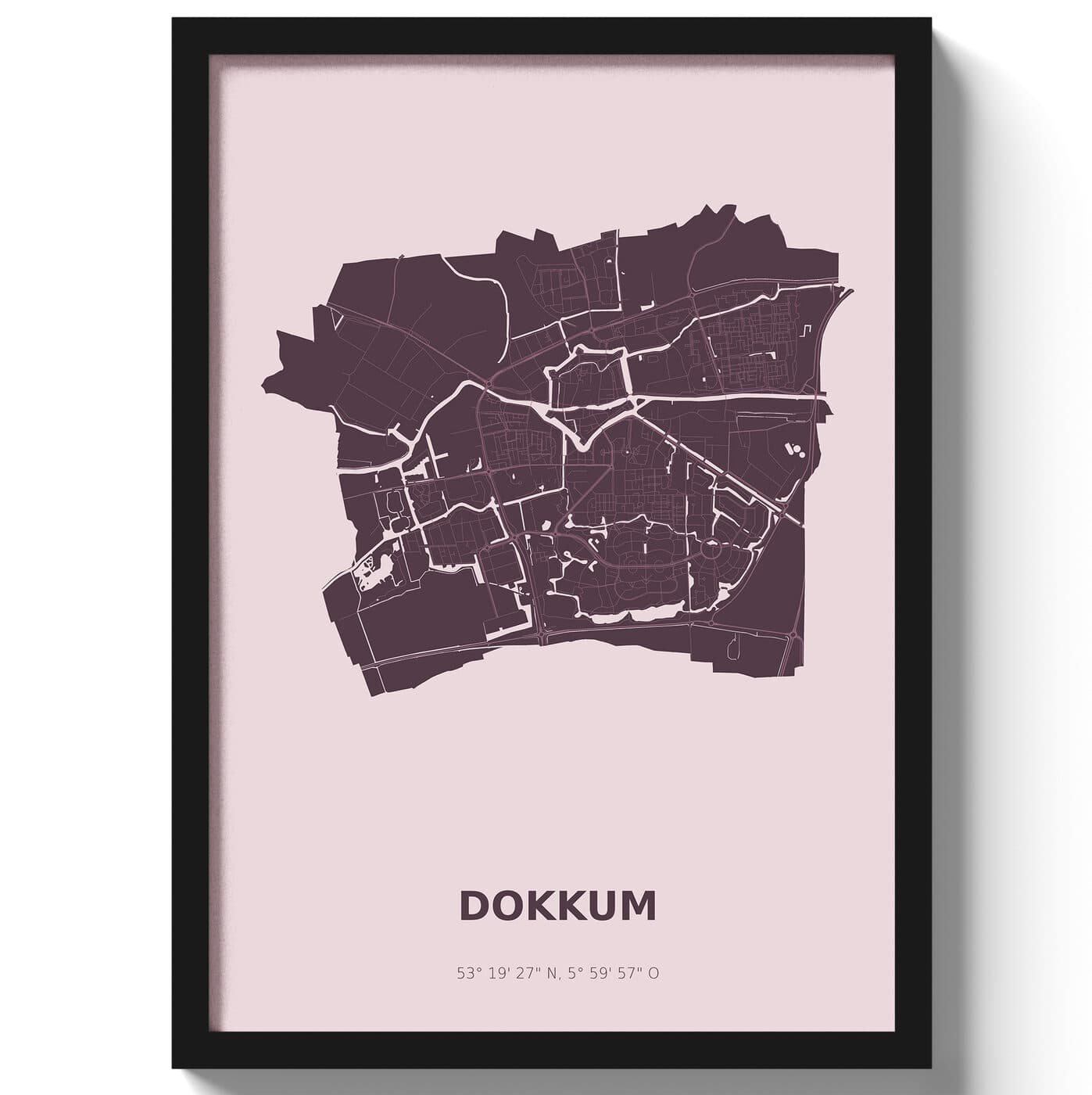 Poster Dokkum - Paars