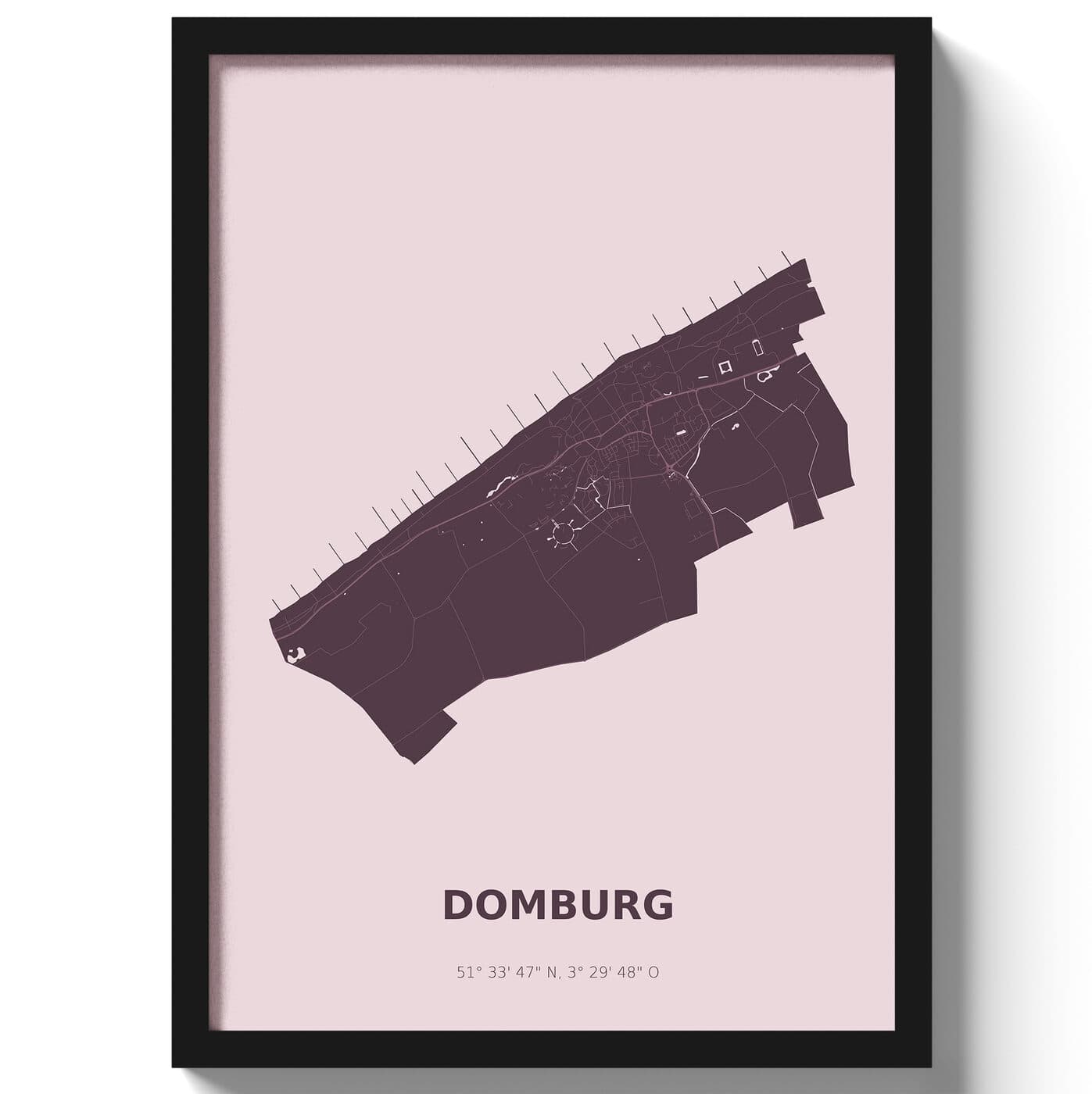 Poster Domburg - Paars