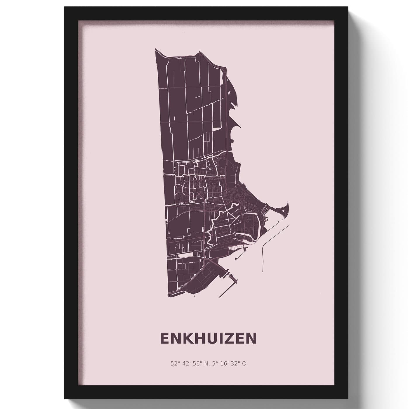 Poster Enkhuizen - Paars
