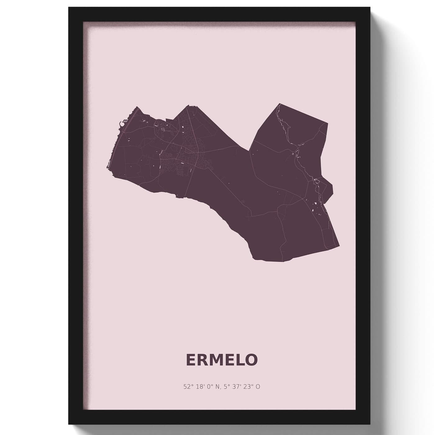 Poster Ermelo - Paars