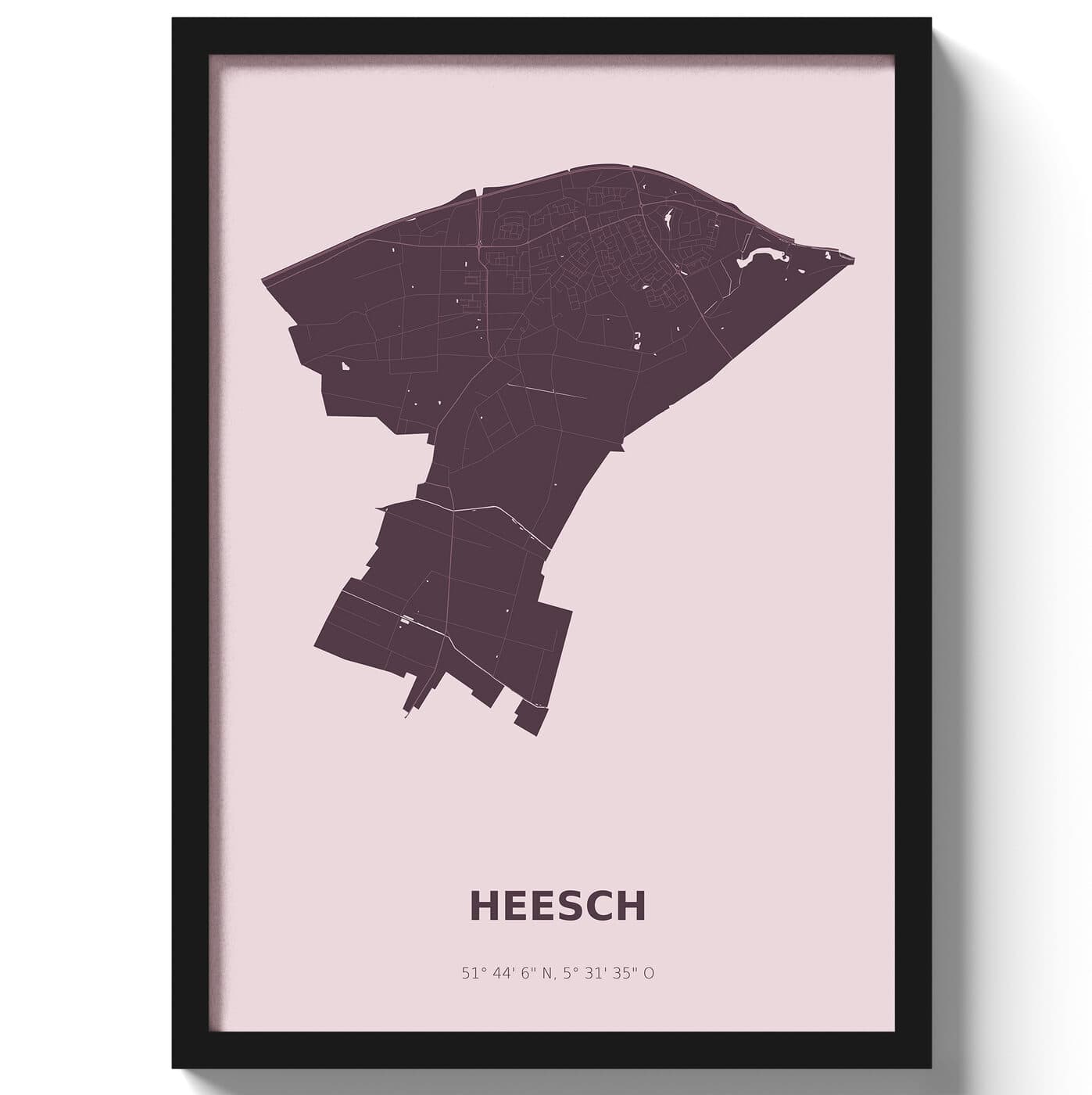 Poster Heesch - Paars