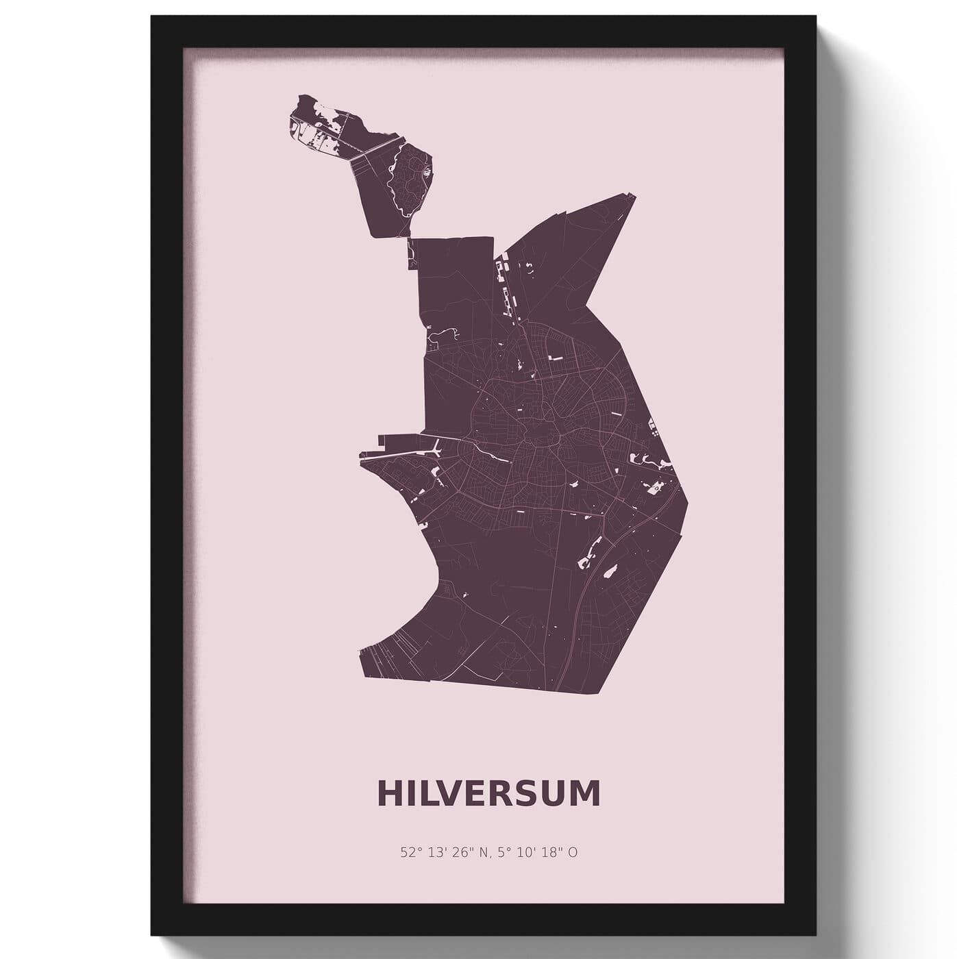 Poster Hilversum - Paars