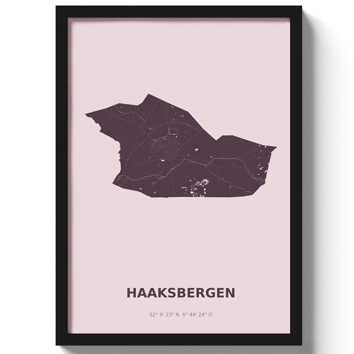 Poster Haaksbergen - Paars