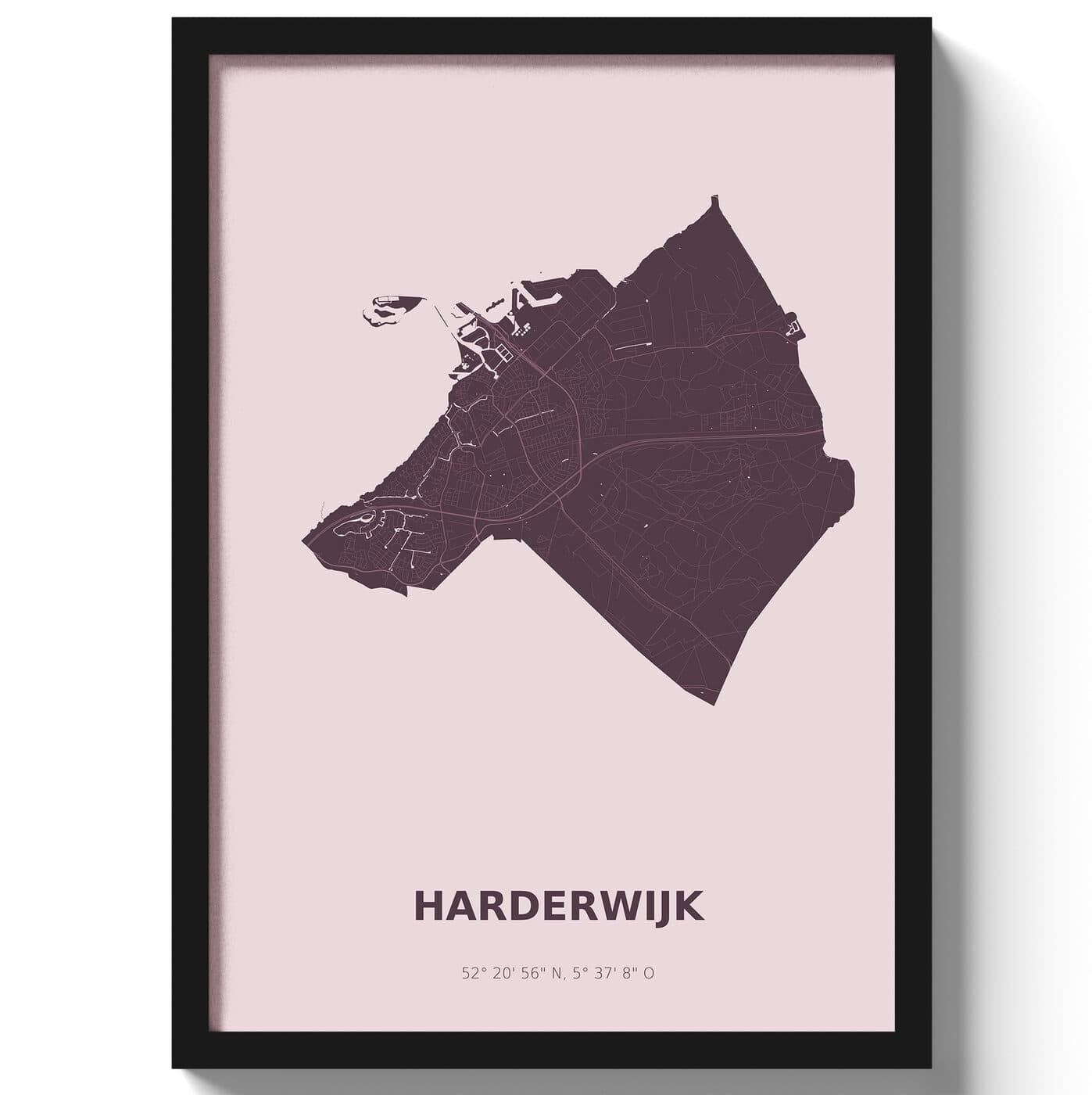 Poster Harderwijk - Paars