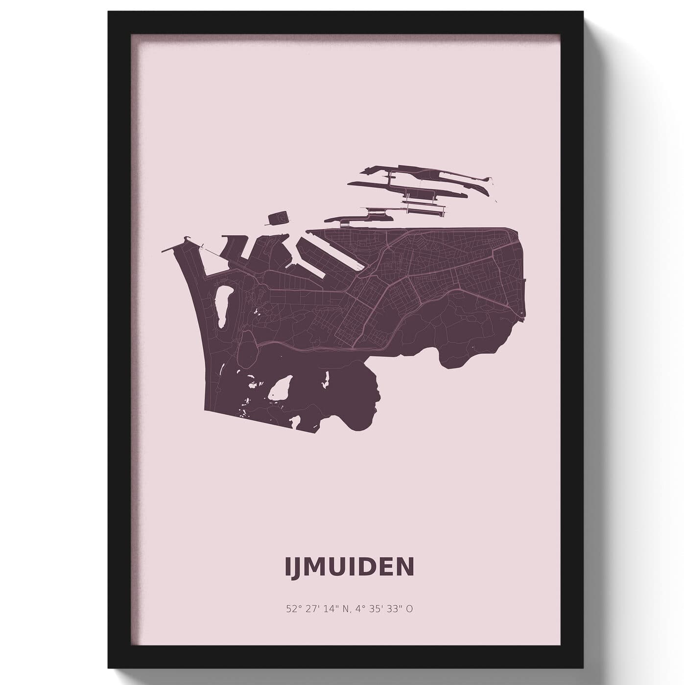 Poster IJmuiden - Paars