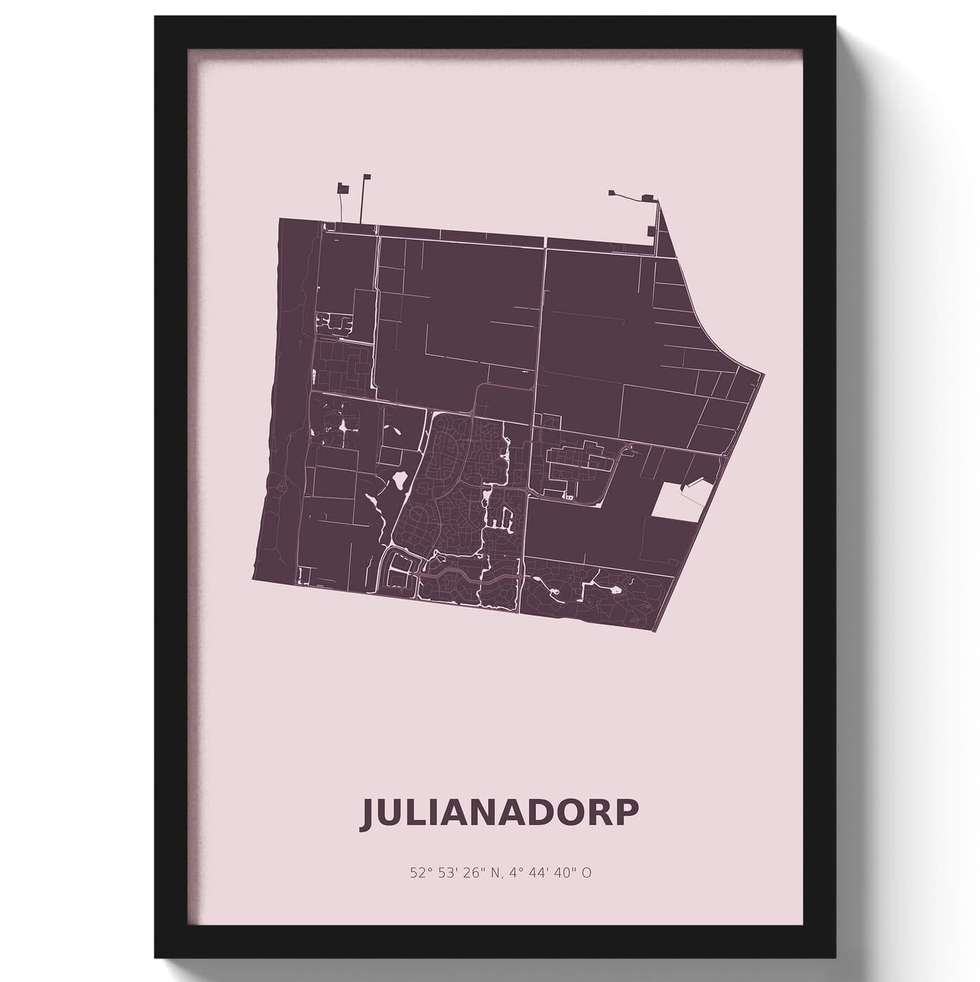 Poster Julianadorp - Paars