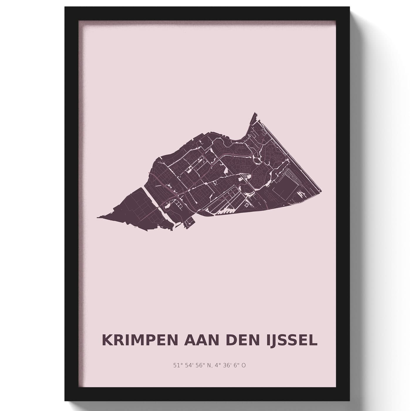 Poster Krimpen aan den IJssel - Paars
