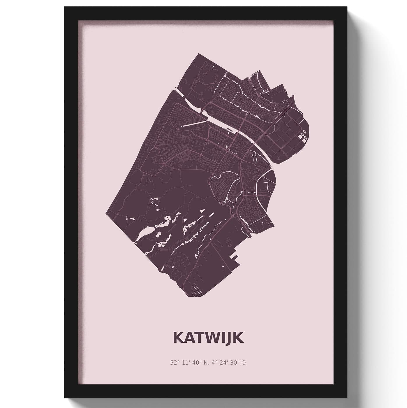 Poster Katwijk - Paars