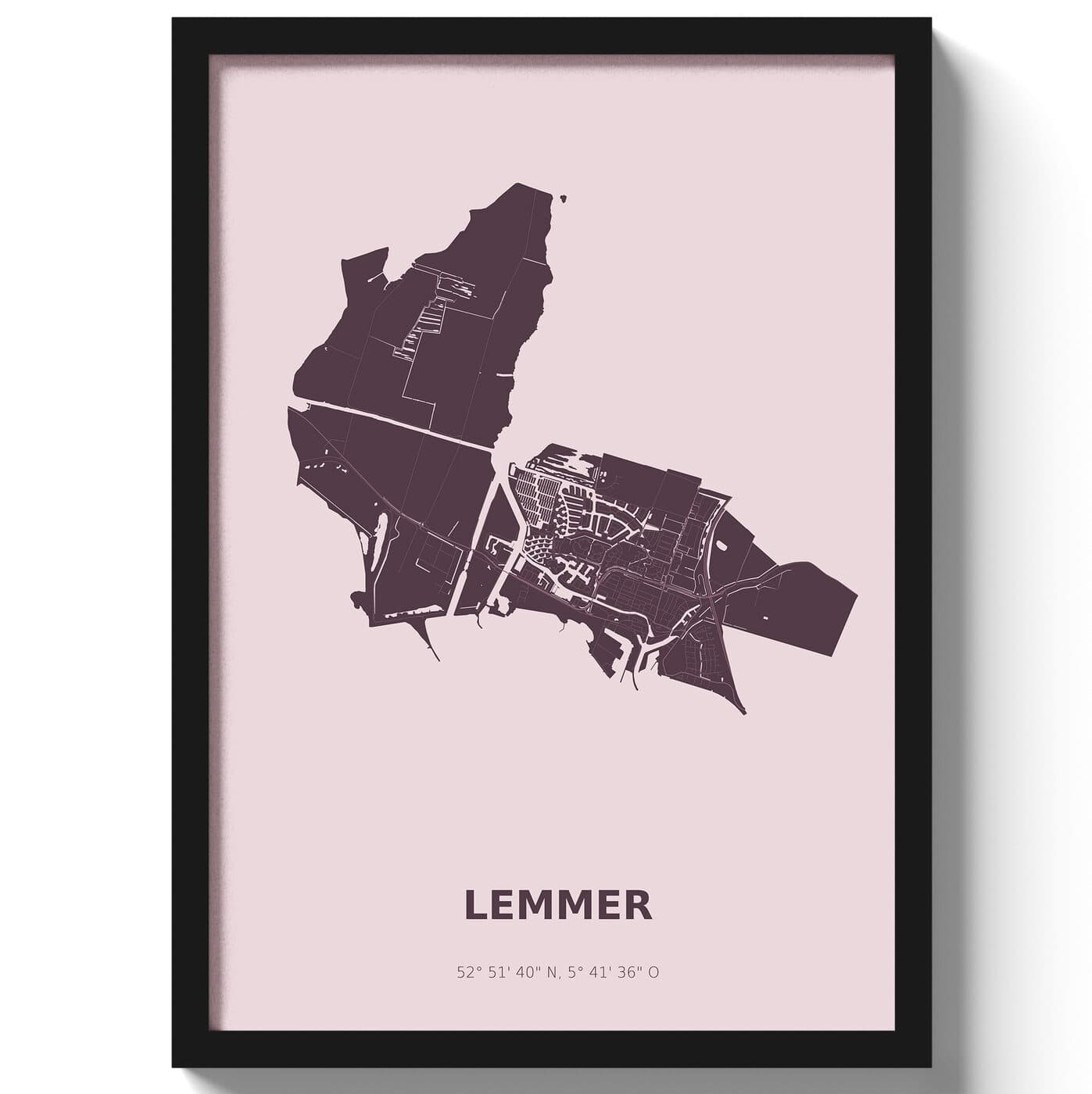 Poster Lemmer - Paars